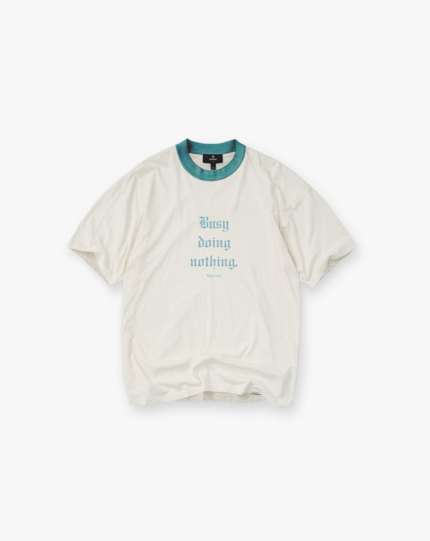 Represent Busy Doing Nothing T-Shirt Flat White