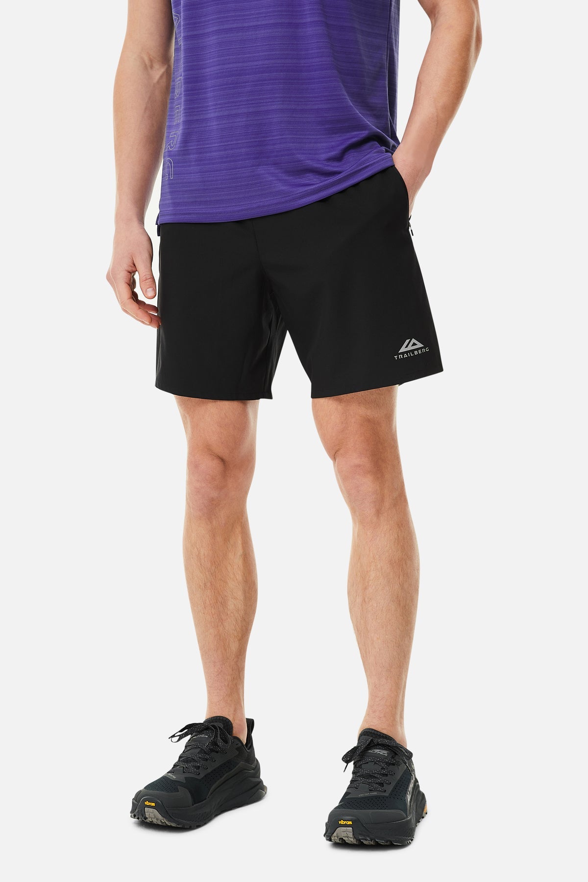 Trailberg SS25 Triathlon Short - Black/Grey/Purple
