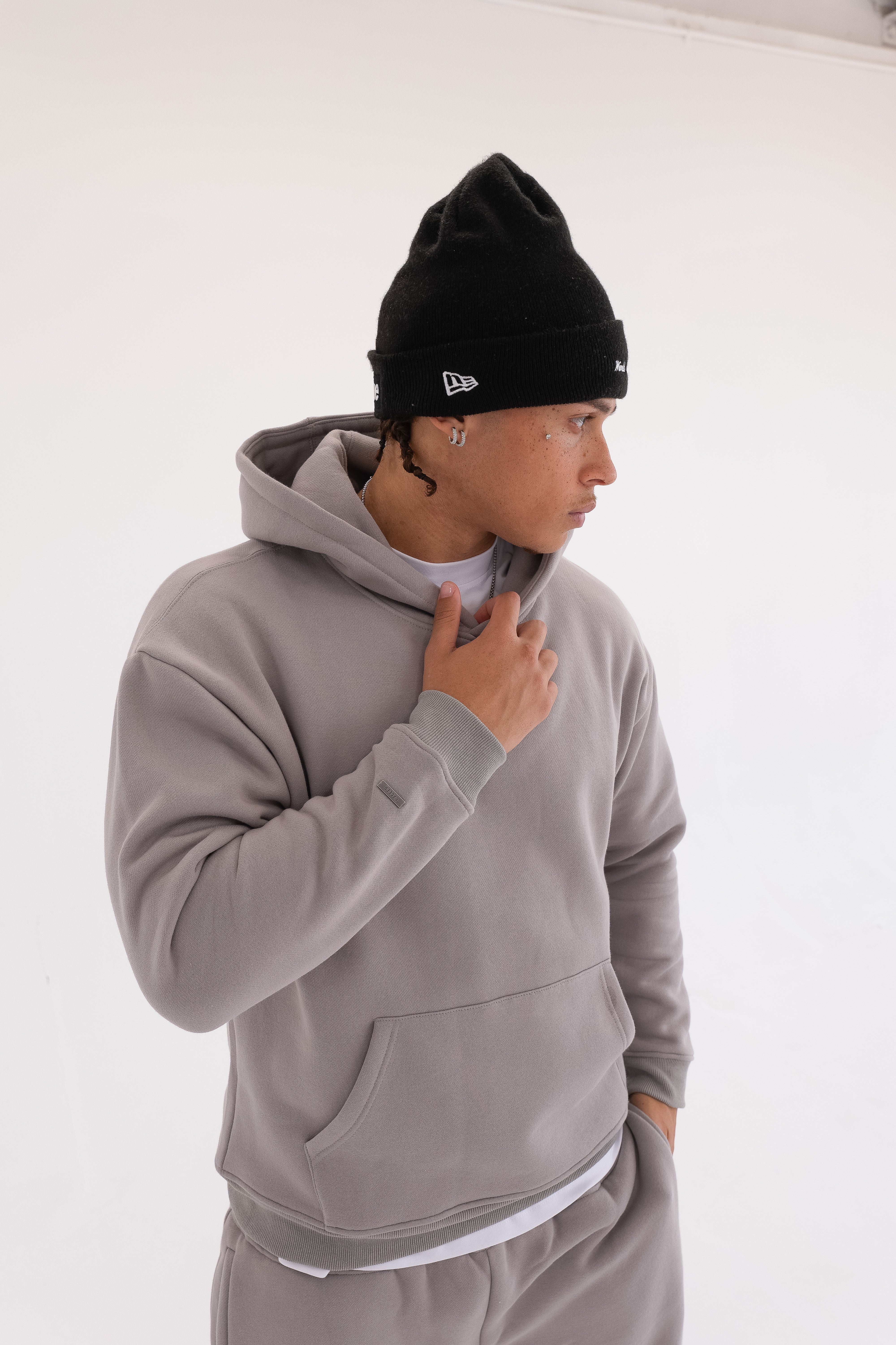 Exceed Blanks Charcoal Grey Relaxed Hoodie