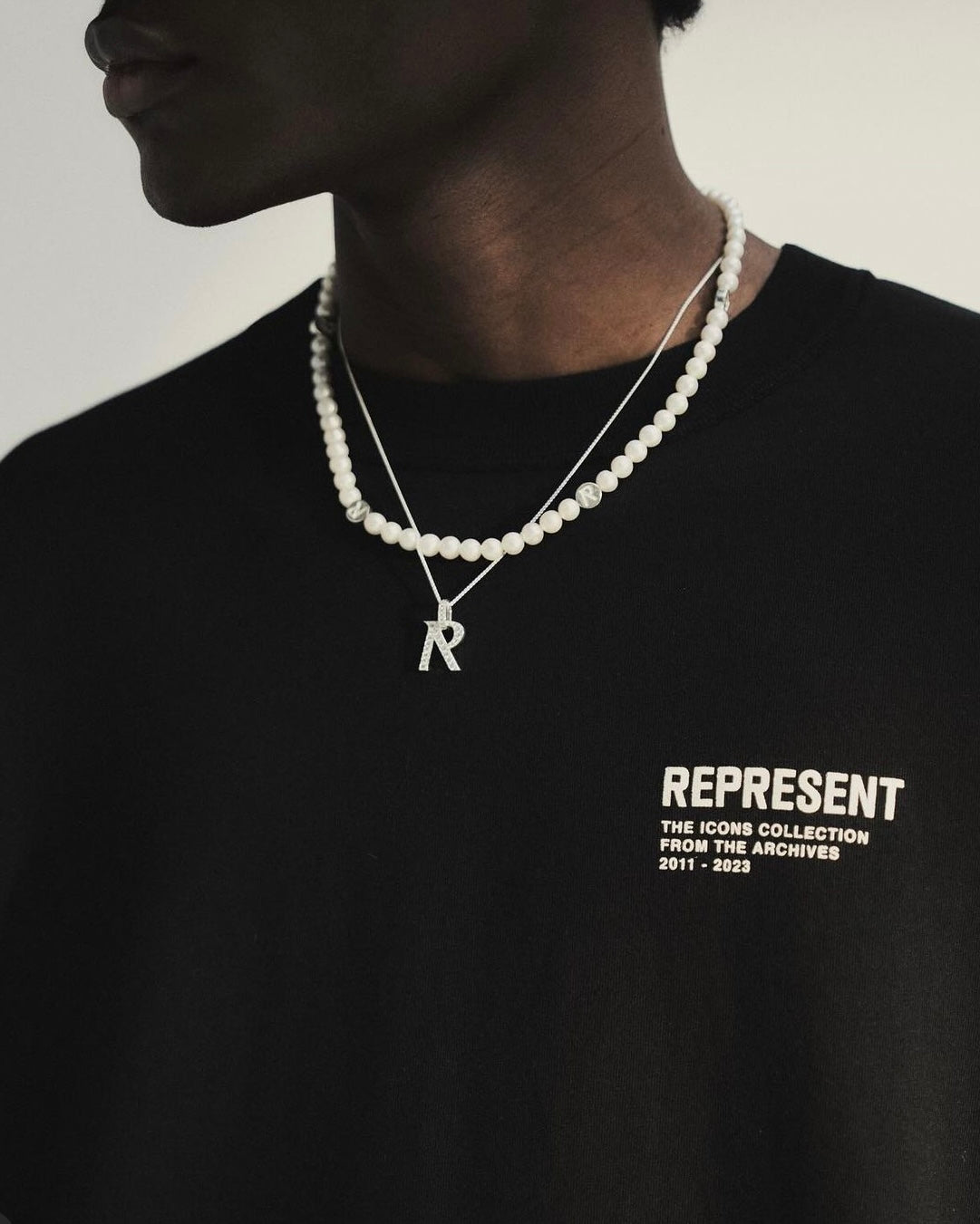 Represent Monochrome Icons T-Shirt Black