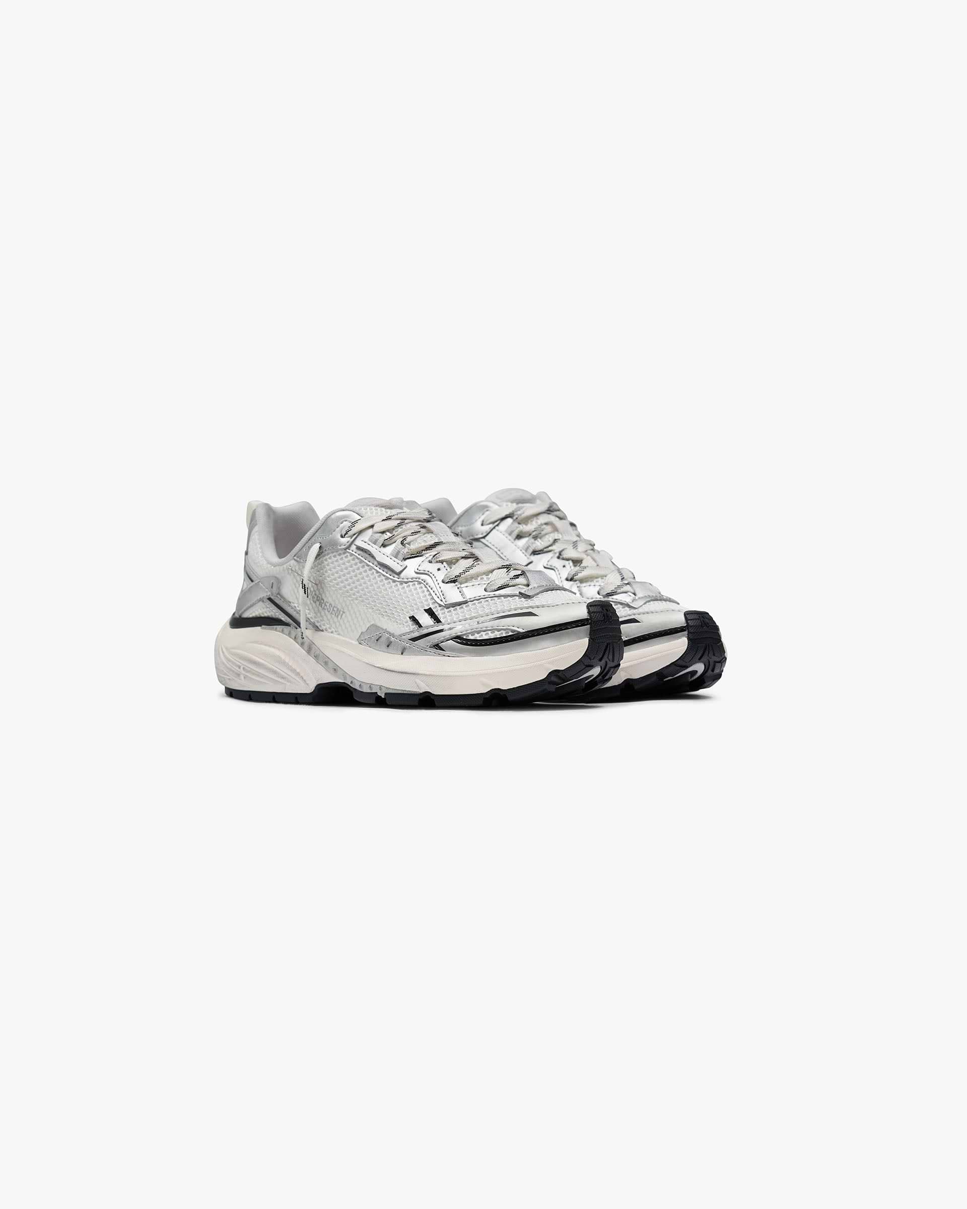 Represent Storm Torn Runner Flat White Silver