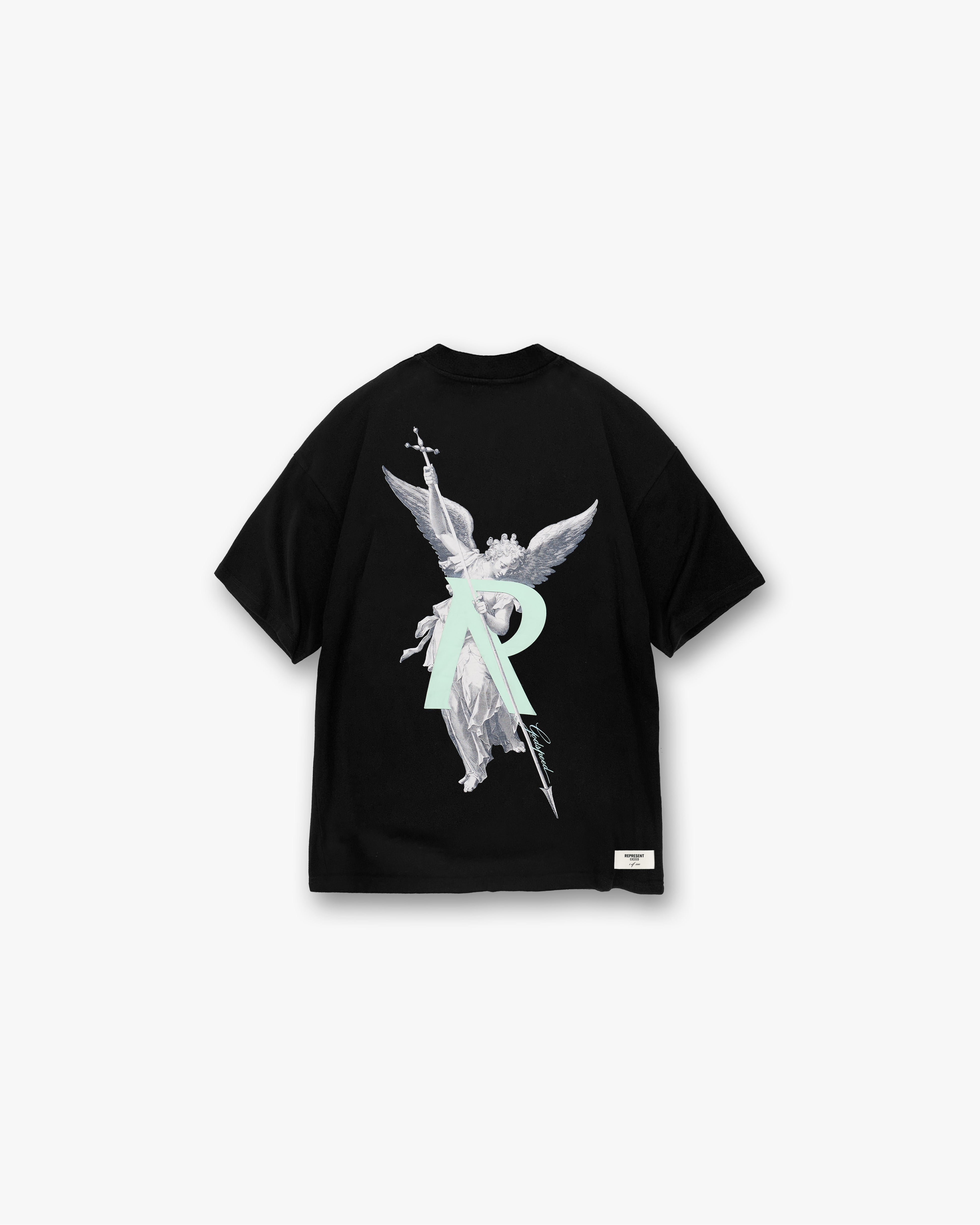 Represent x Exceed Archangel Initial T-Shirt Jet Black 1/300 (Worldwide Exclusive)