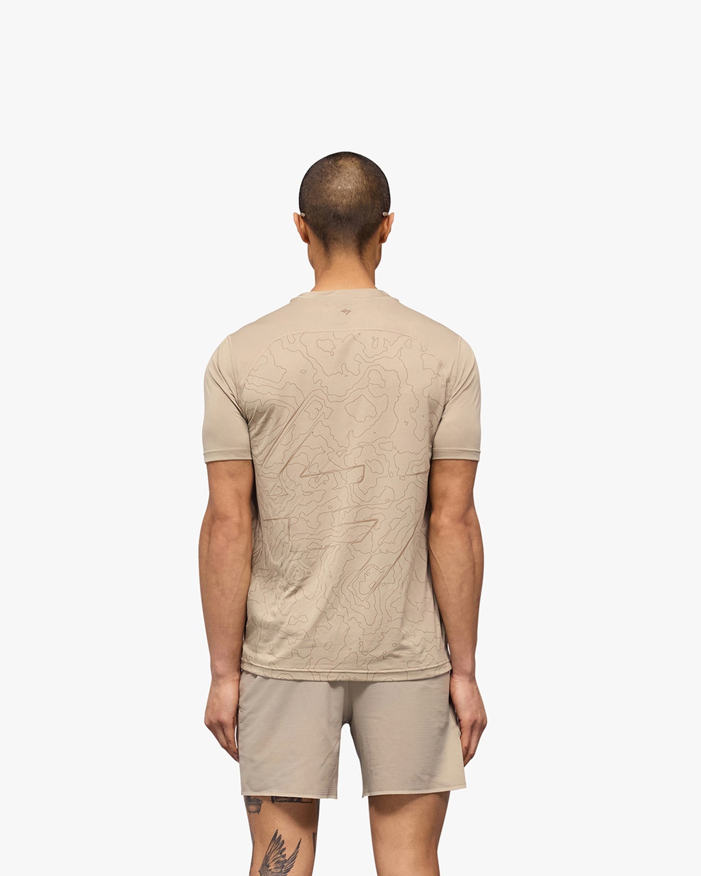 Represent 247 Contour Run Tee Pebble