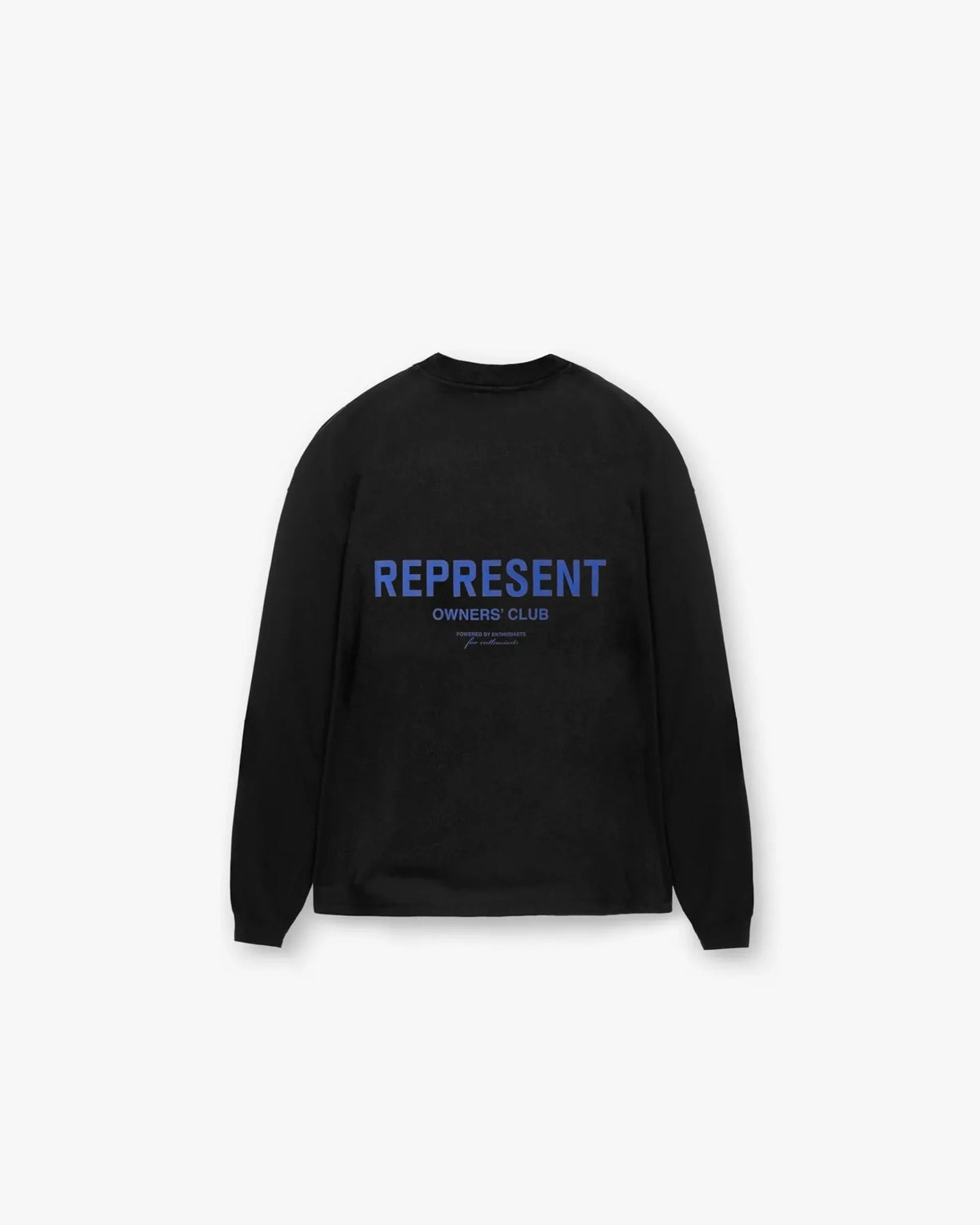 Represent Owners Club Long Sleeve T-Shirt - Black/Cobalt