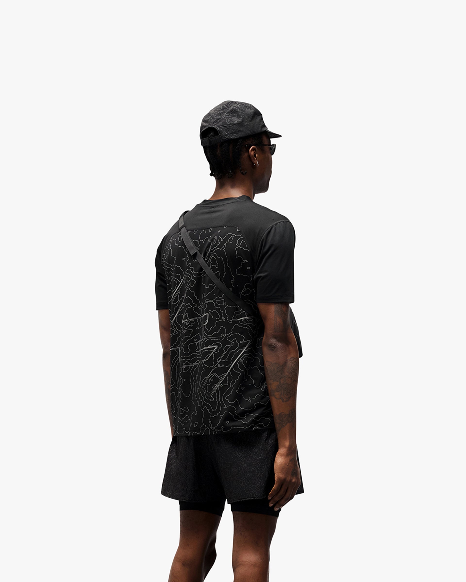 Represent 247 Contour Run T-Shirt - Black