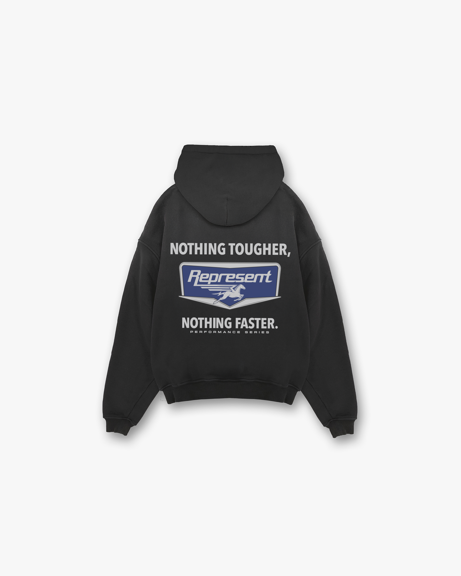 Represent Nothing Faster Hoodie Stained Black