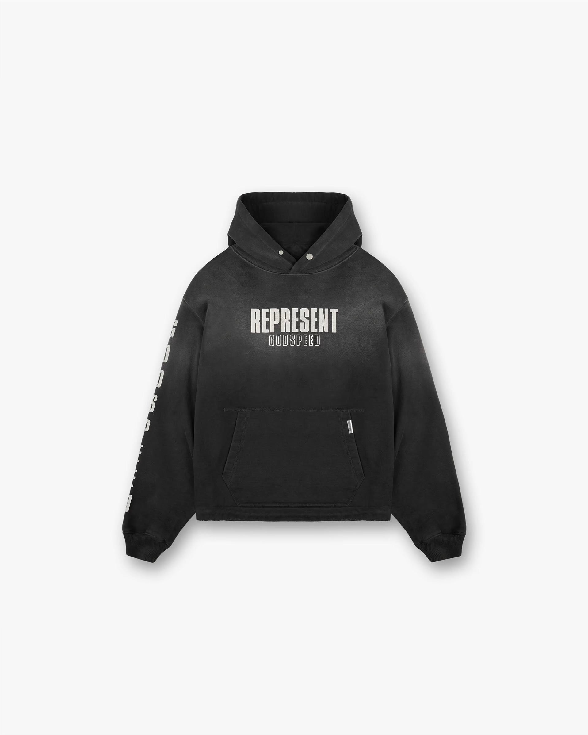 Represent Godspeed Aged Black Hoodie