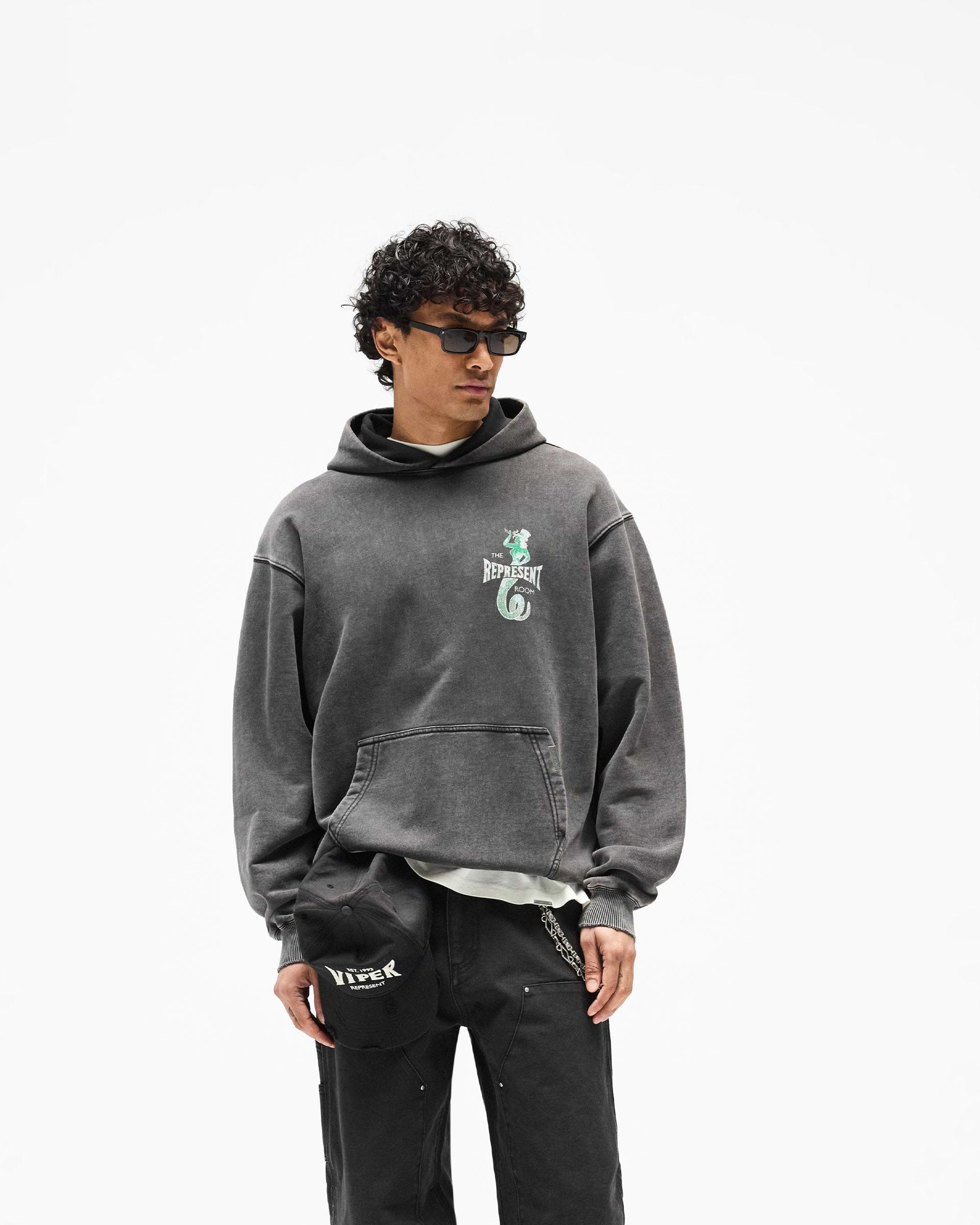 Represent The Viper Room Dice Hoodie - Vintage Grey