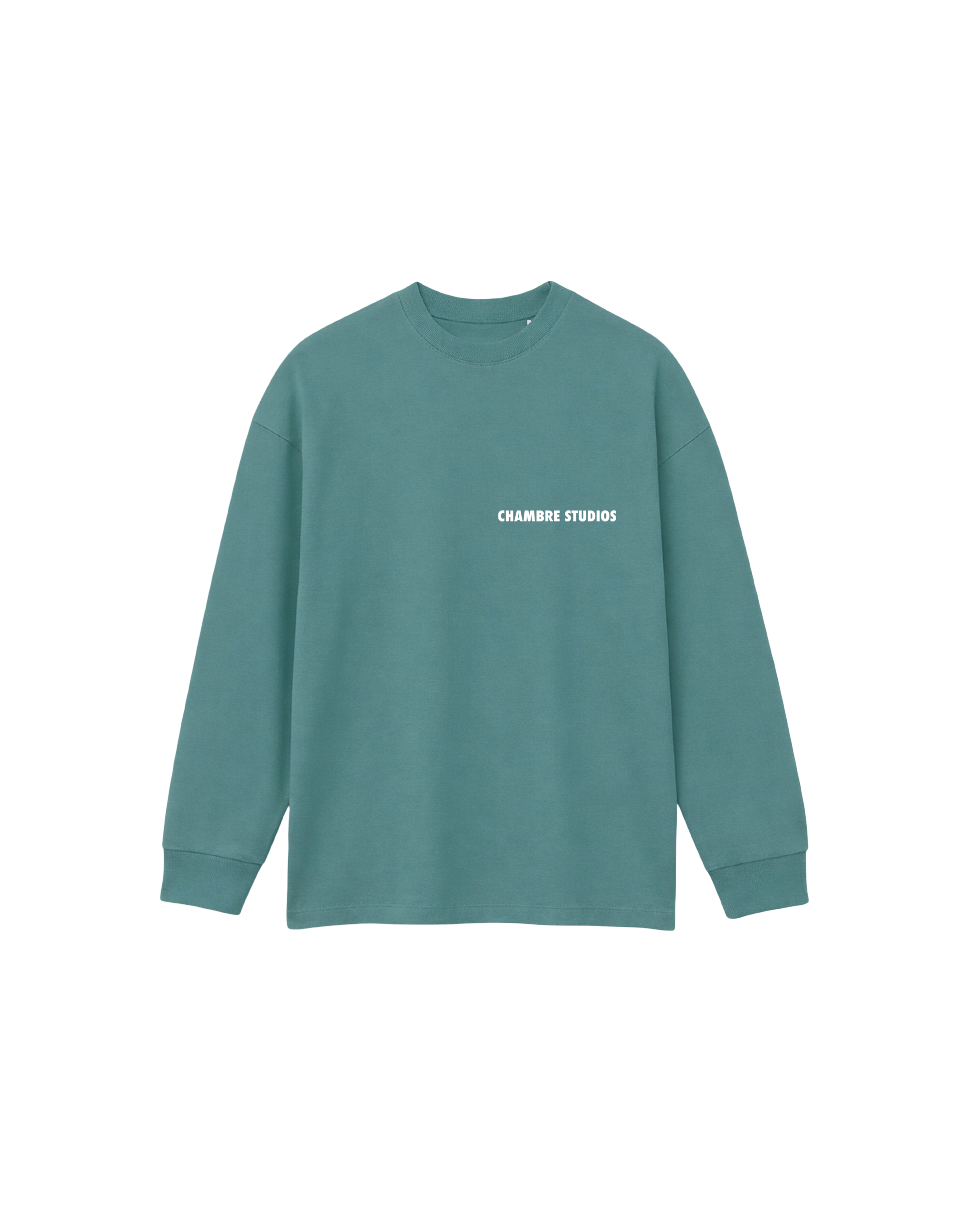 Chambre Logo LS T-Shirt Urban Teal
