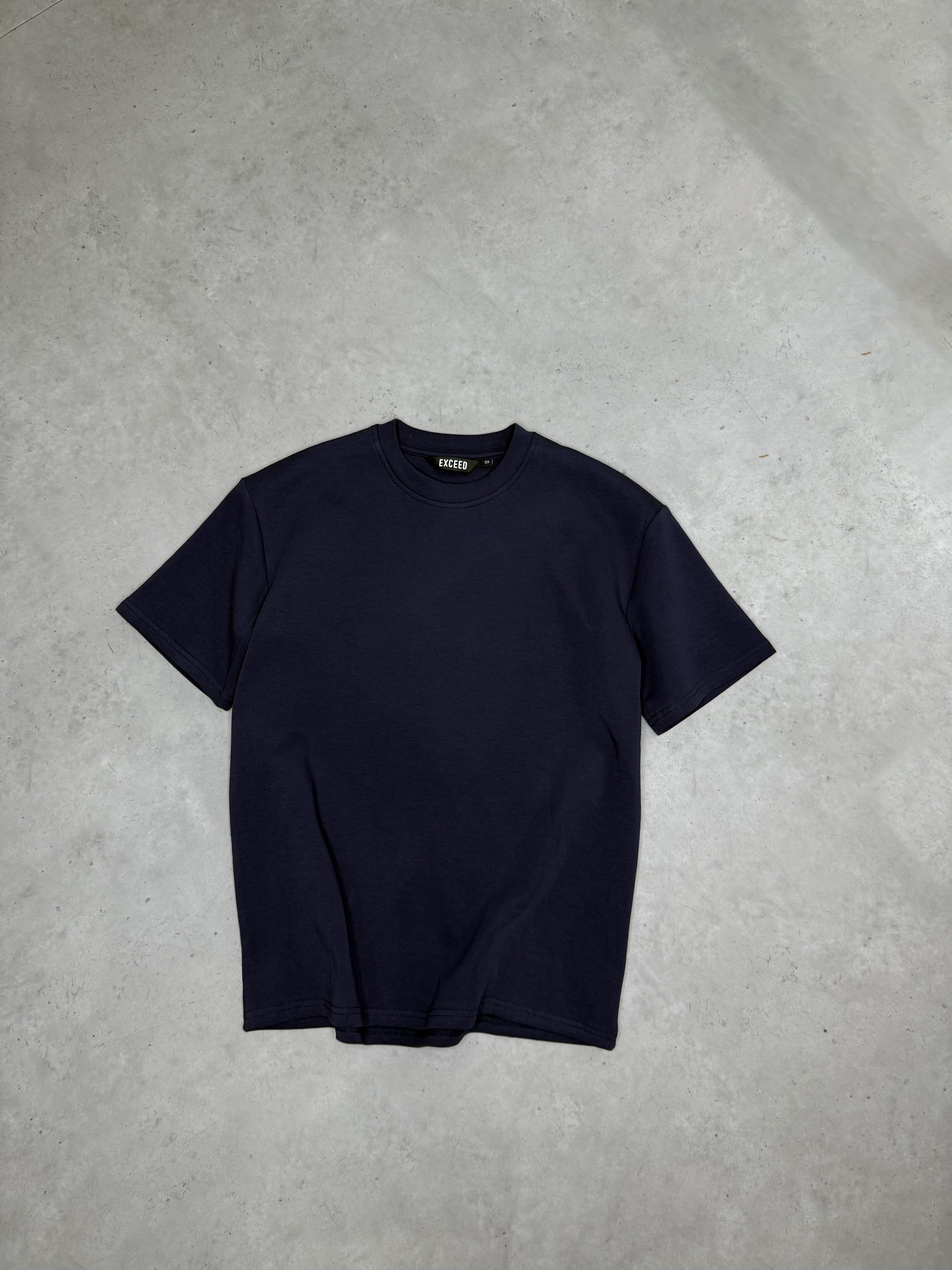 Exceed Luxe Relaxed T-Shirt - Dark Navy