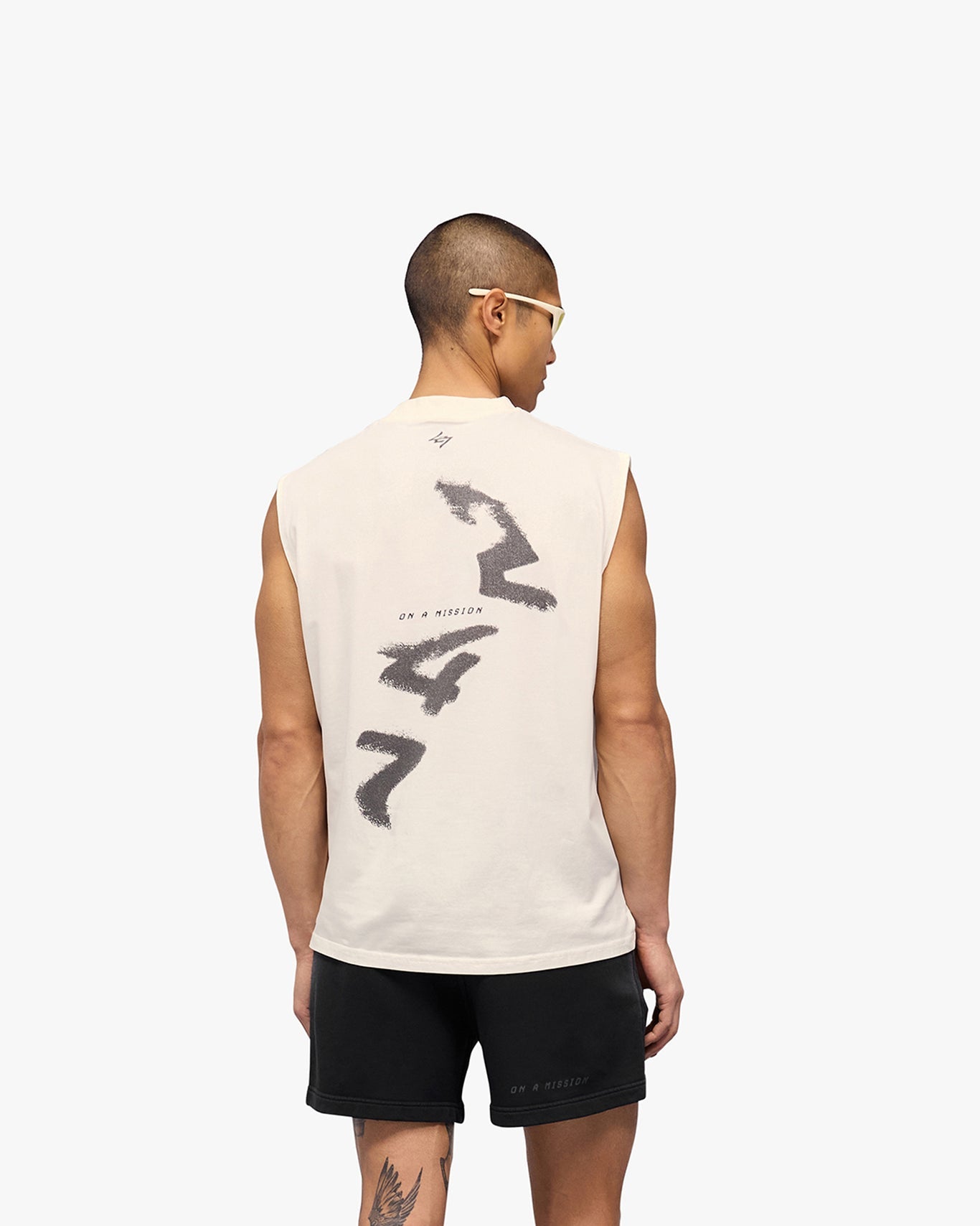 Represent 247 Motion Oversized Tank - Flat White