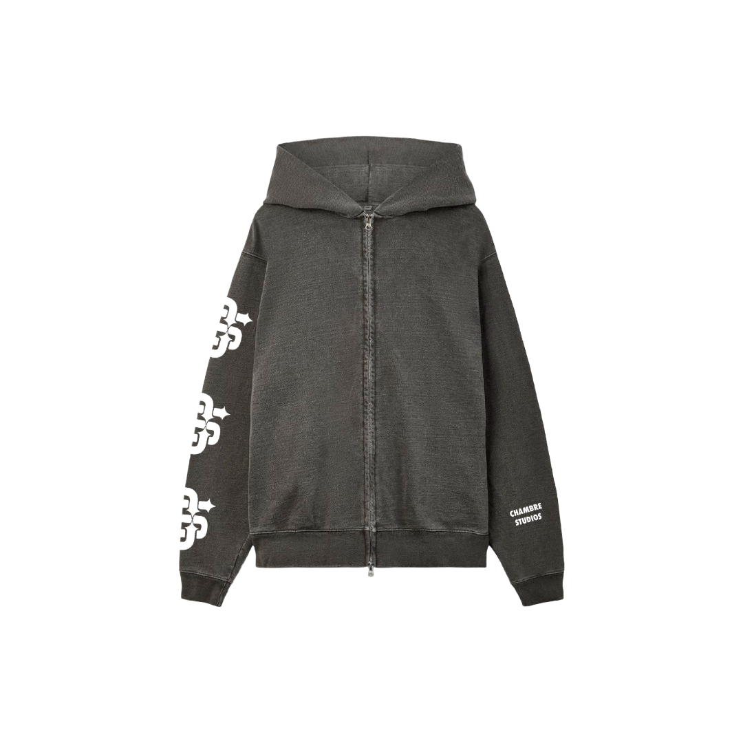 Chambre Studios Monogram Grey Logo Zip