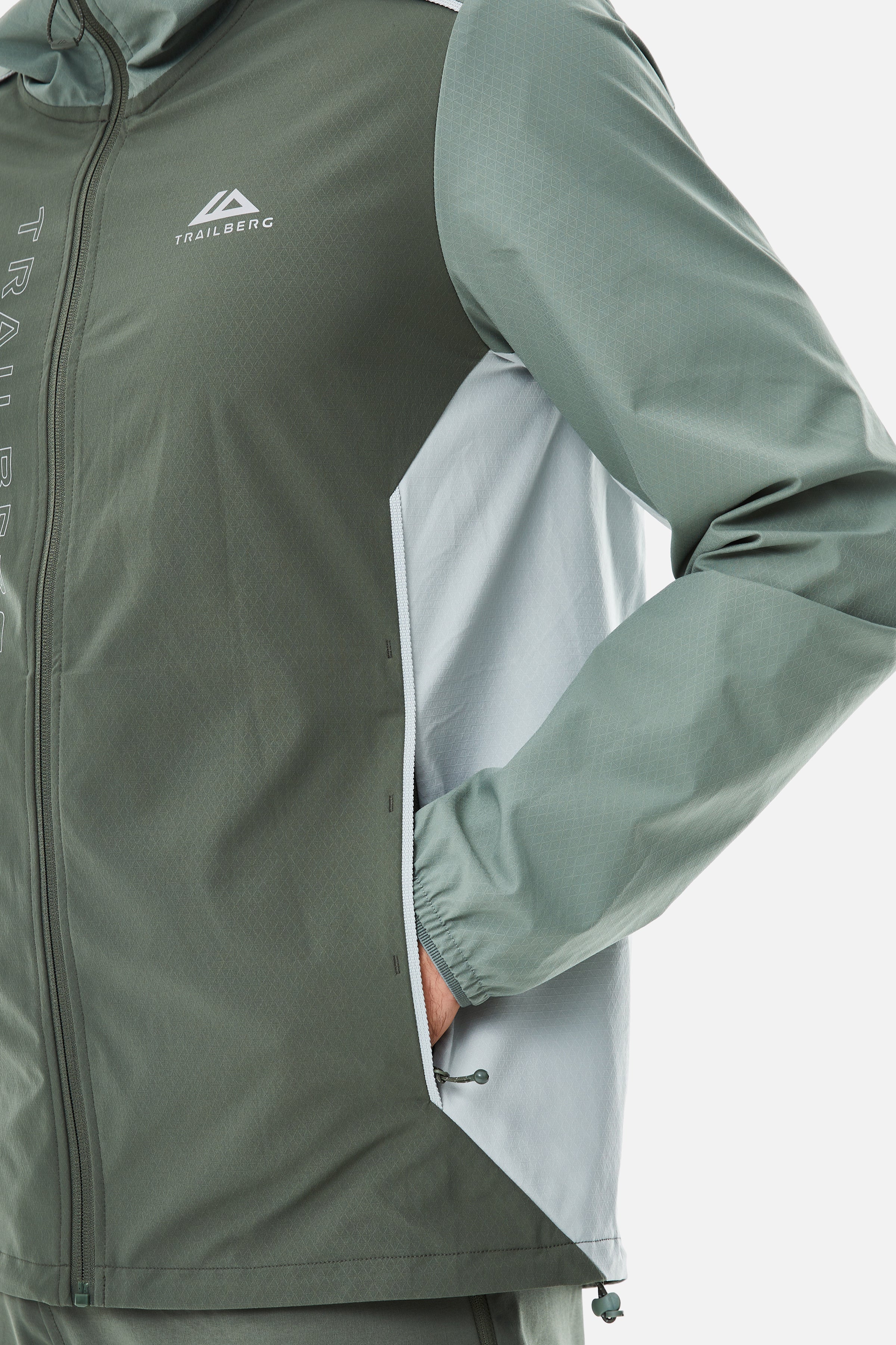 Trailberg AW25 Triathlon Windbreaker - Thyme / Agave Green