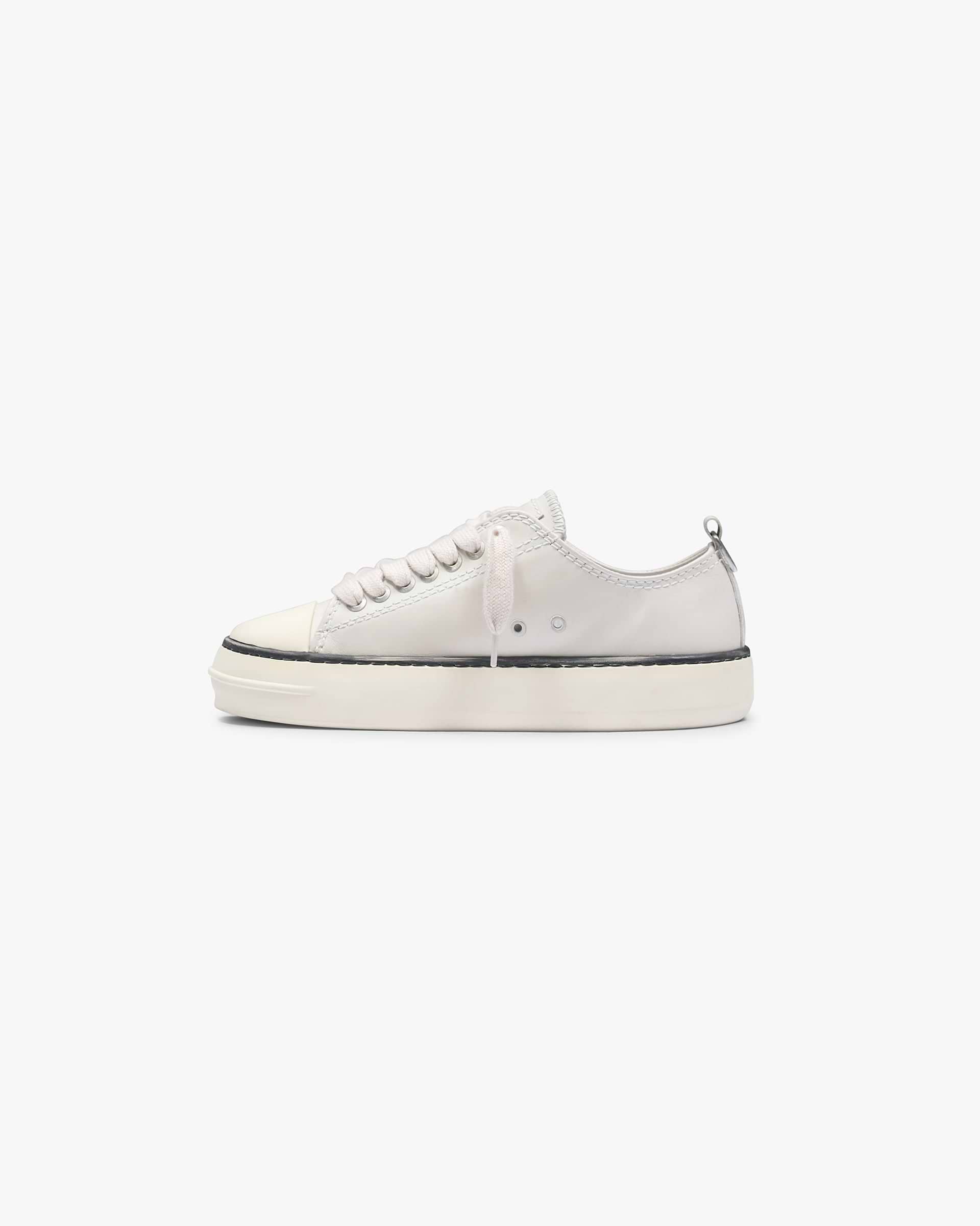 Represent Rep Cap Leather - Flat White