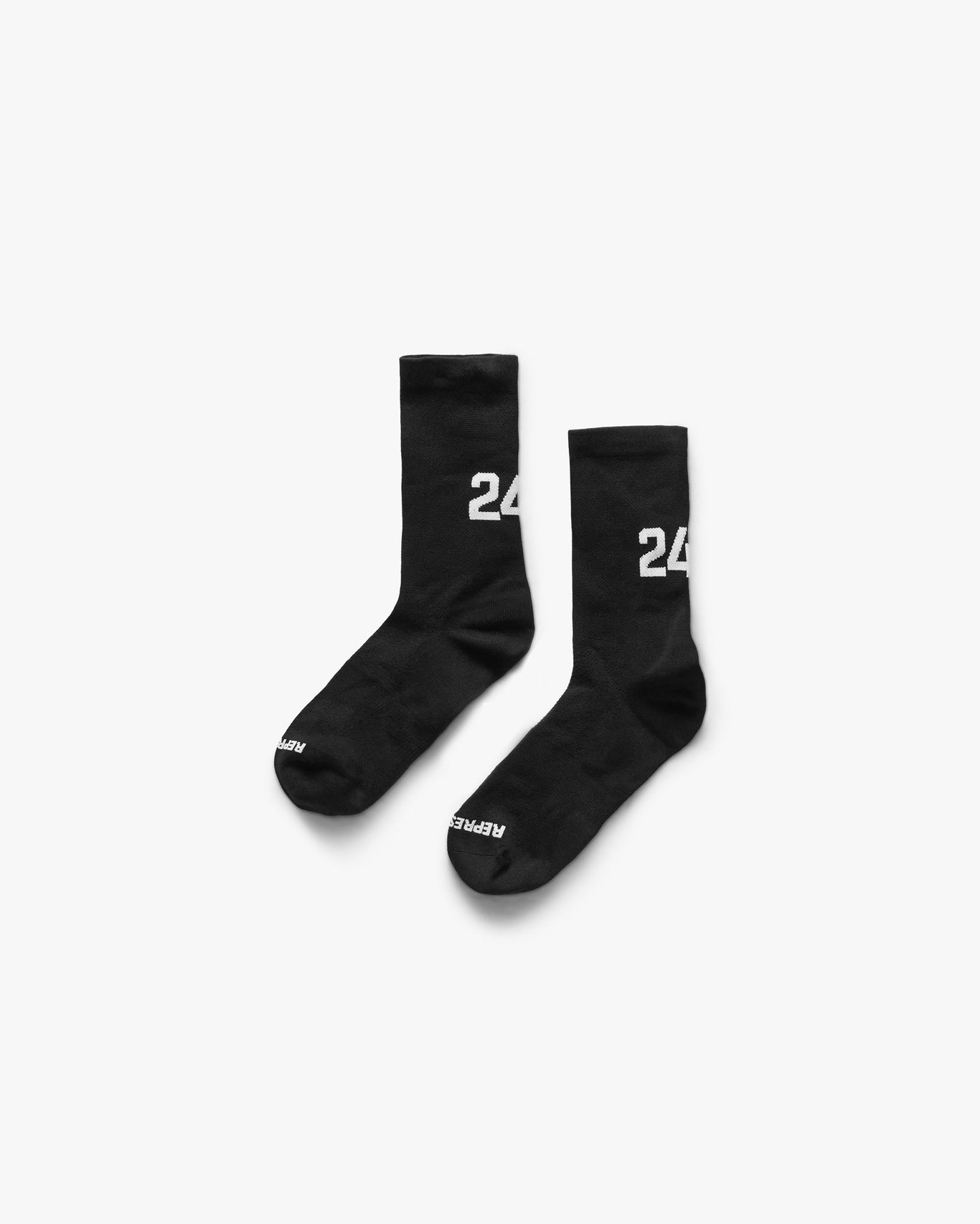 Represent 247 Numbers Socks Jet Black