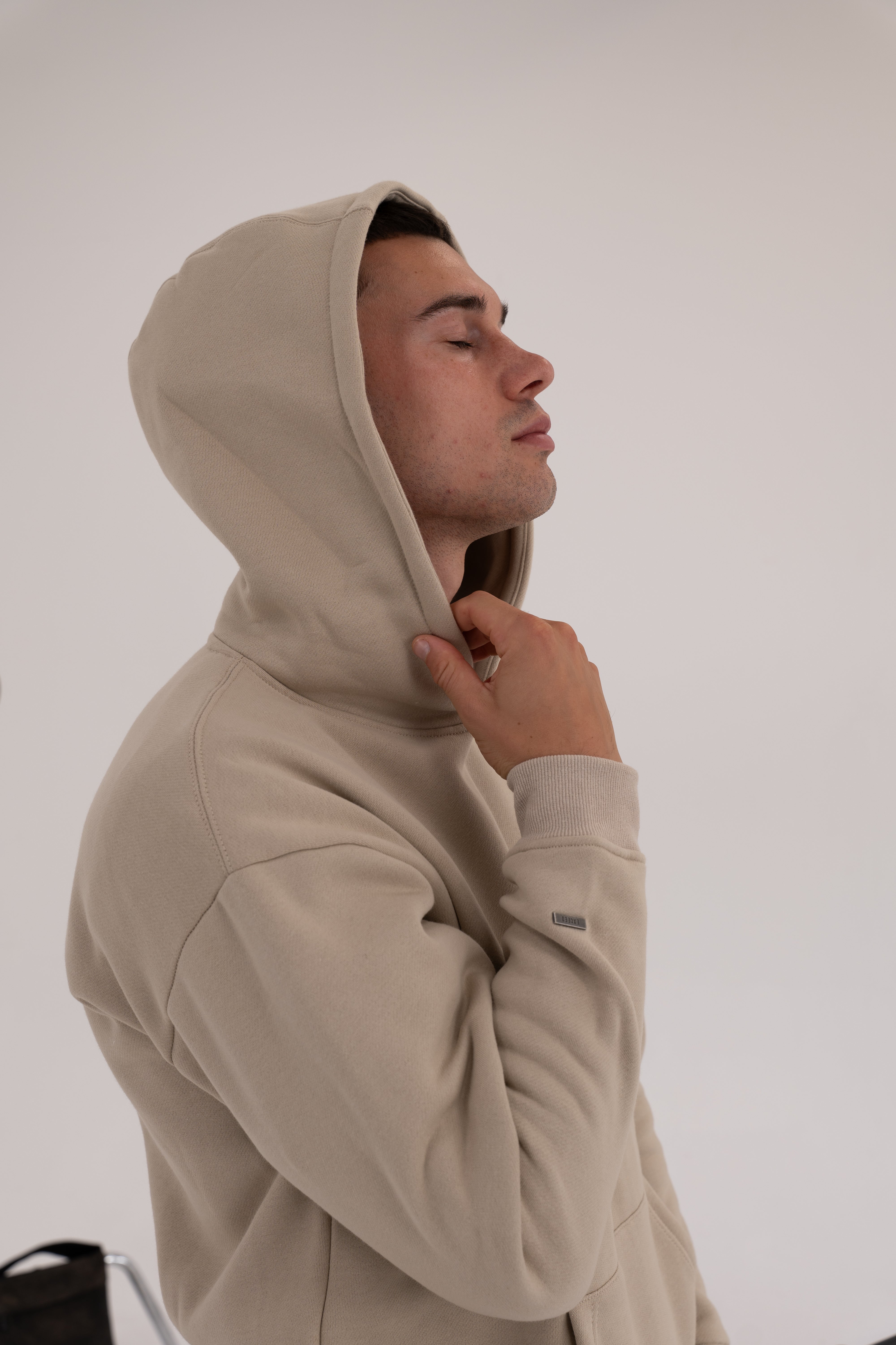 Exceed Blanks Cream Relaxed Hoodie