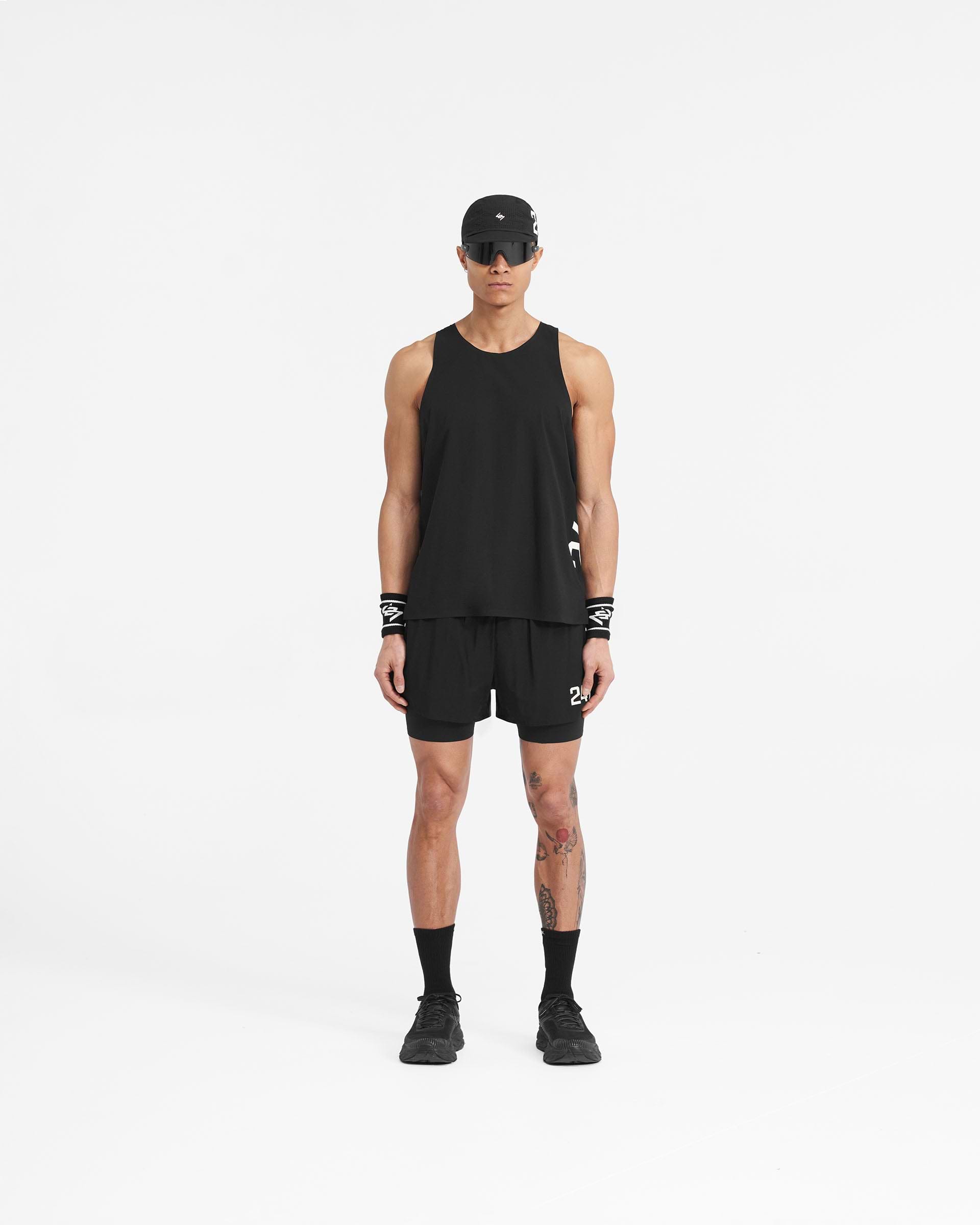 Represent 247 Singlet Jet Black
