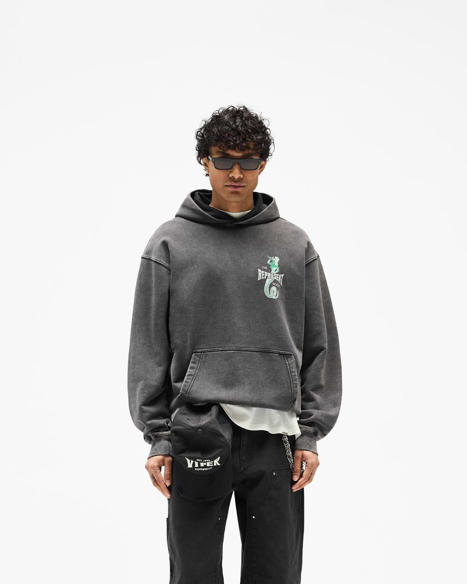 Represent The Viper Room Dice Hoodie - Vintage Grey