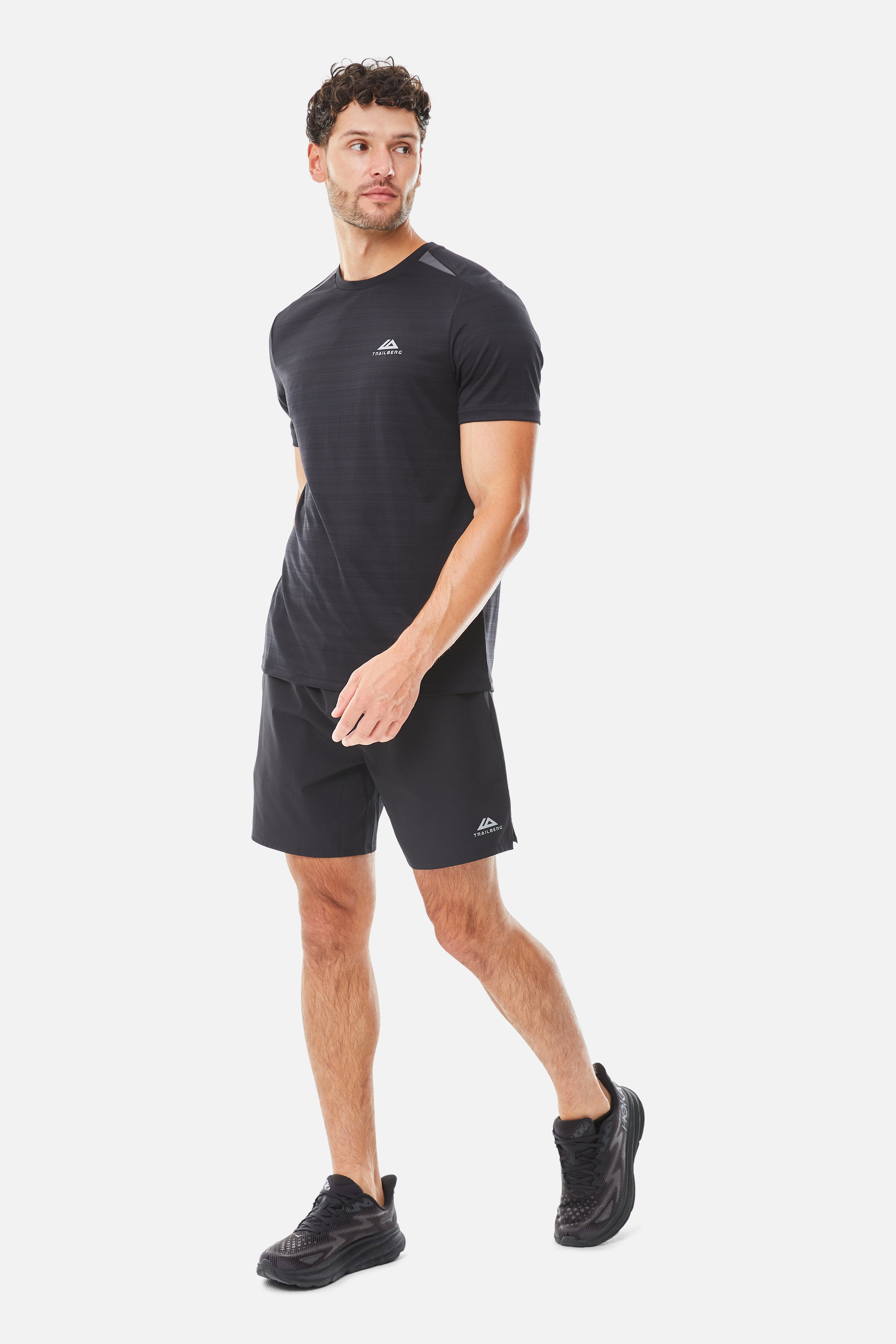 Trailberg SS25 Cloud Tee - Black / Volcano Grey