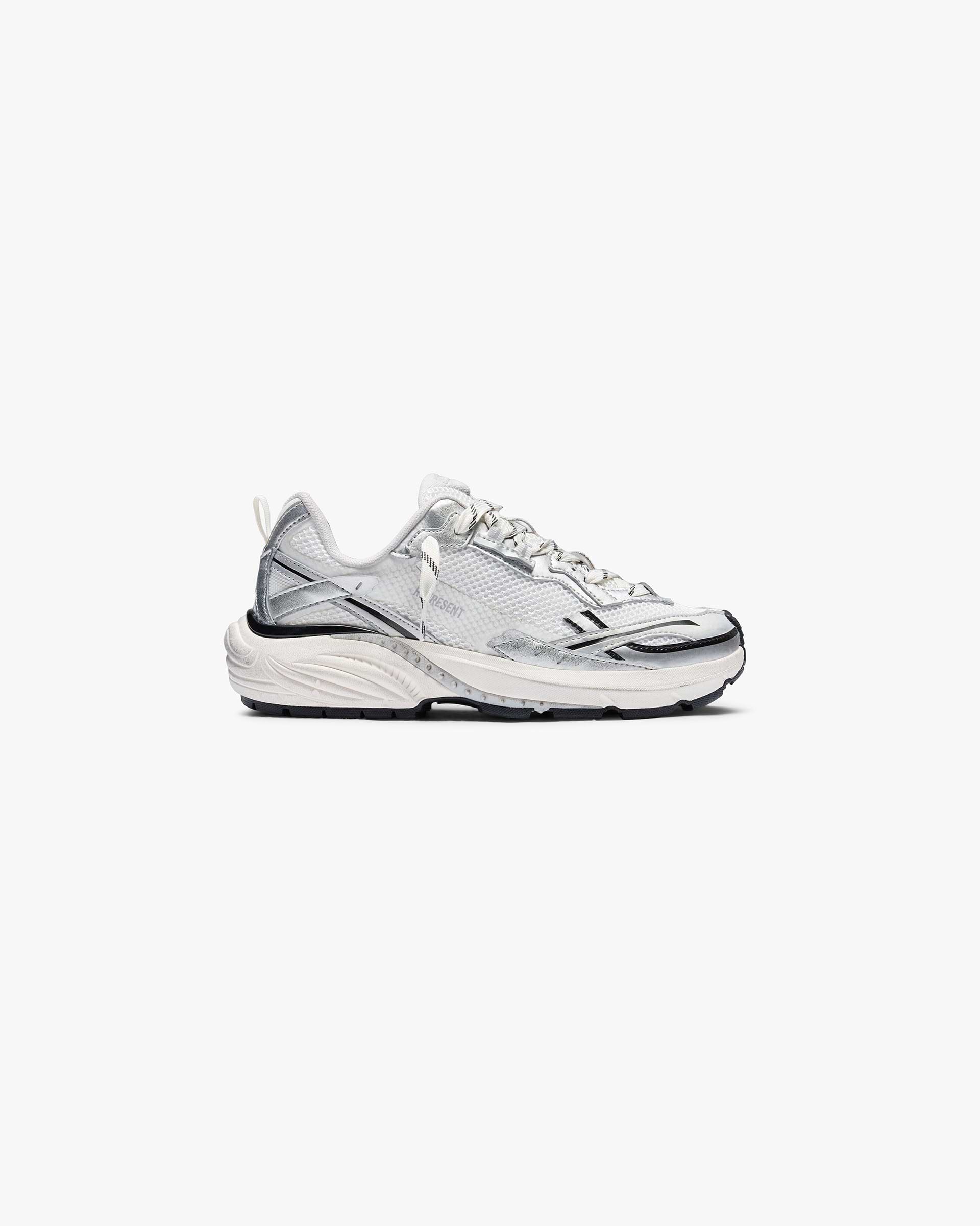 Represent Storm Torn Runner Flat White Silver