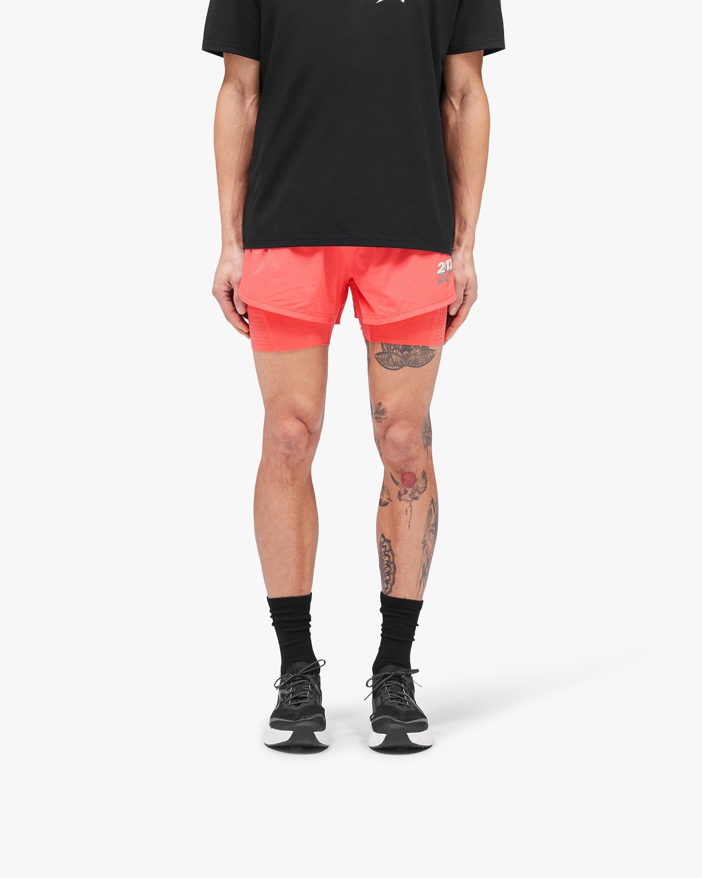 Represent 247 Hybrid 2-In-1 Short Racing Red