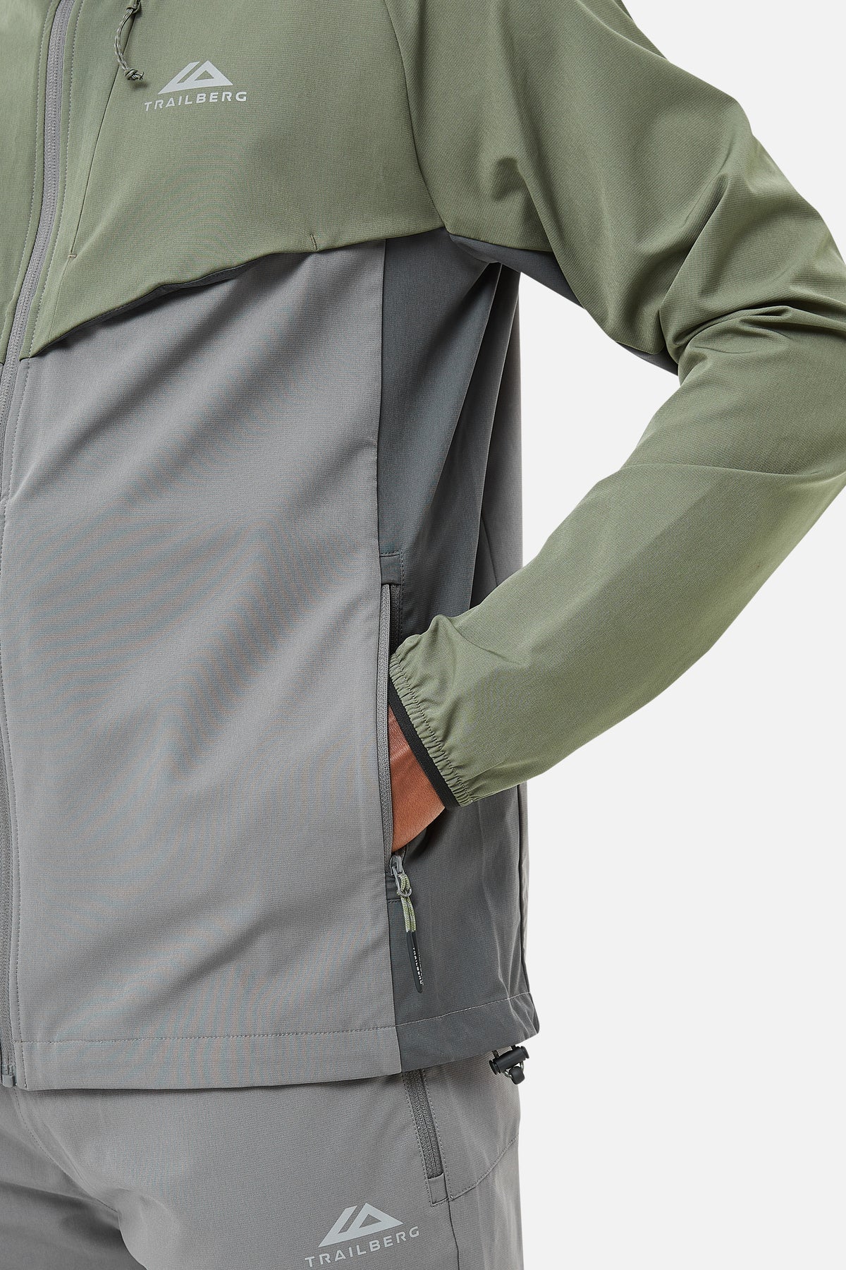 Trailberg Tricolour Hood - Khaki/Grey