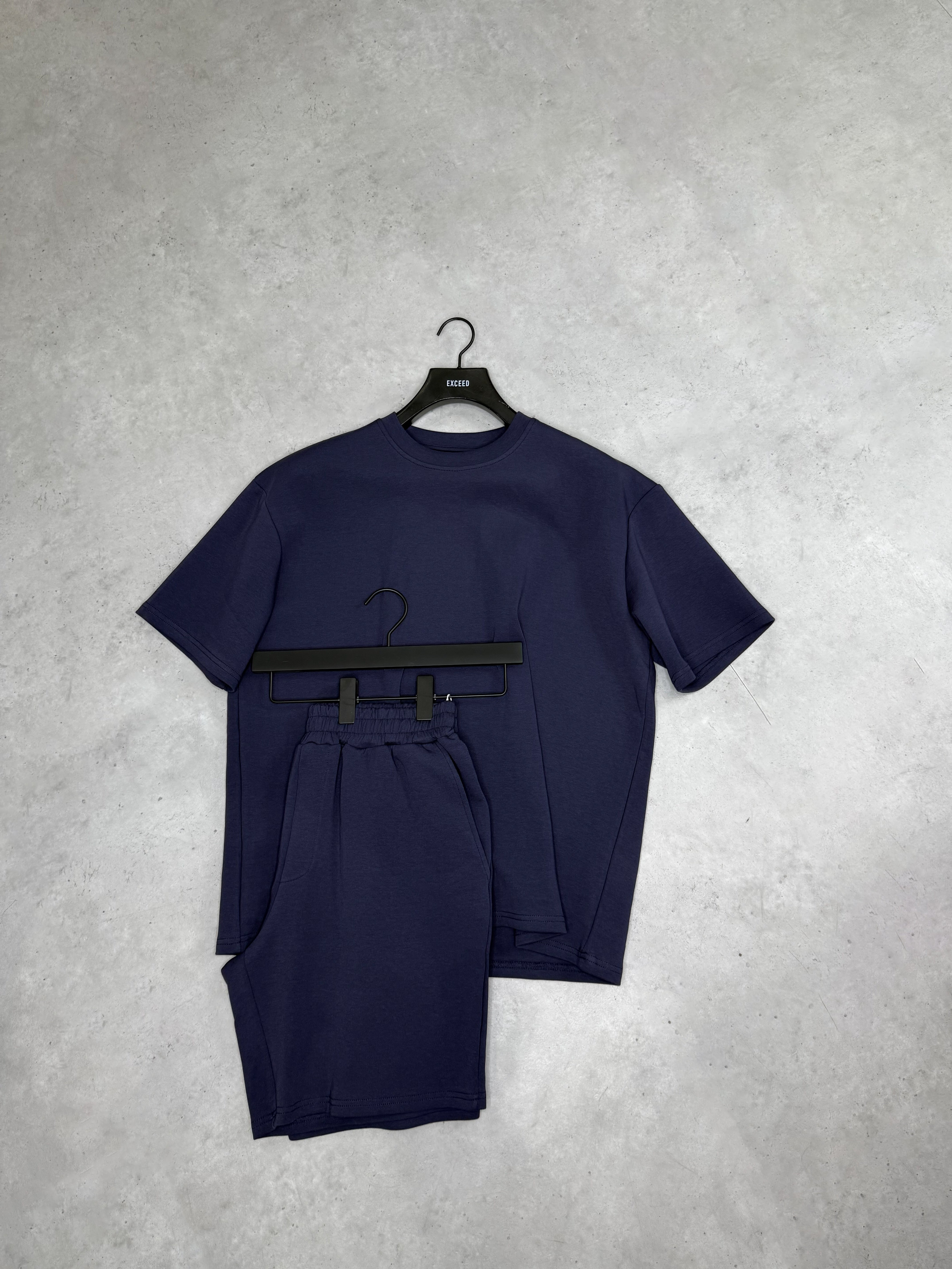 Exceed Luxe Relaxed T-Shirt - Dark Navy