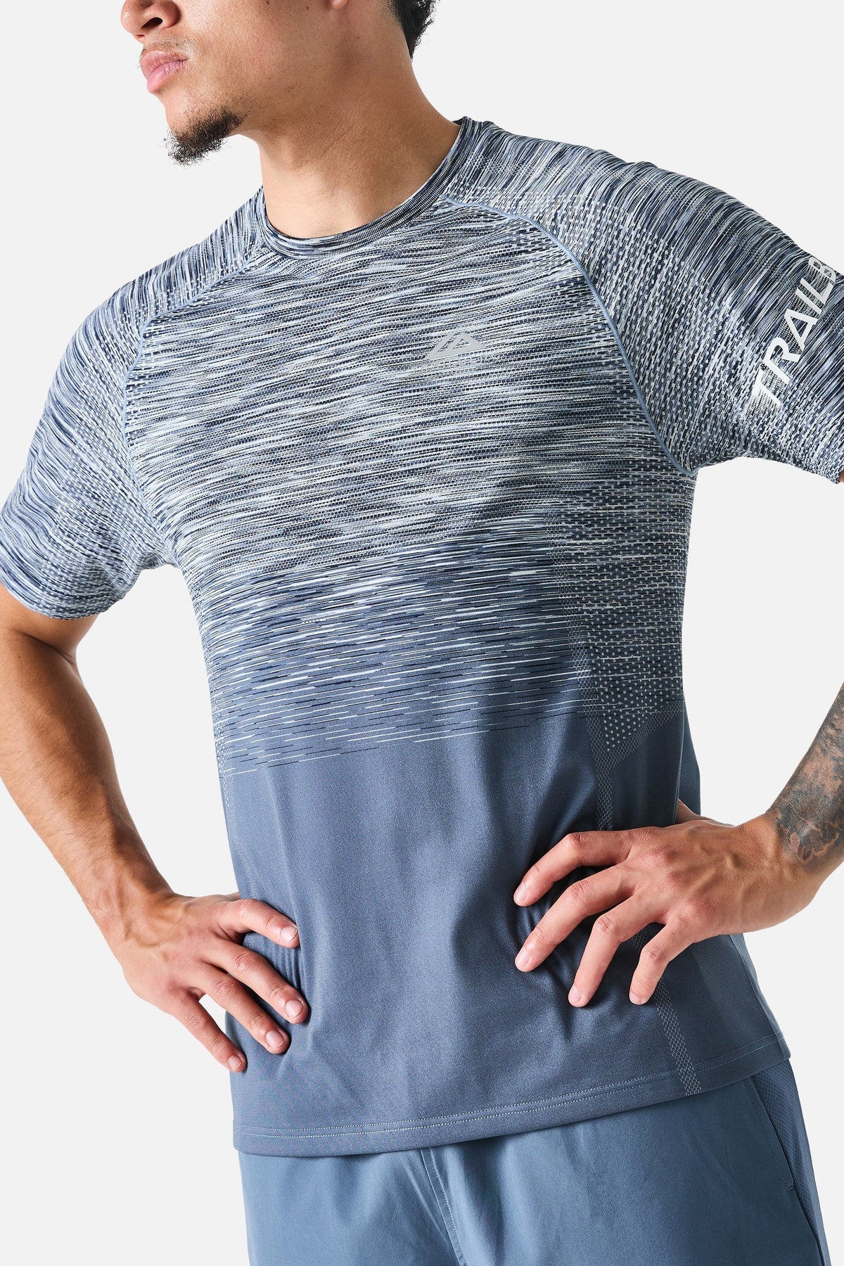 Trailberg Arc Seamless Tee - Breeze/Storm Blue/Skylar/White