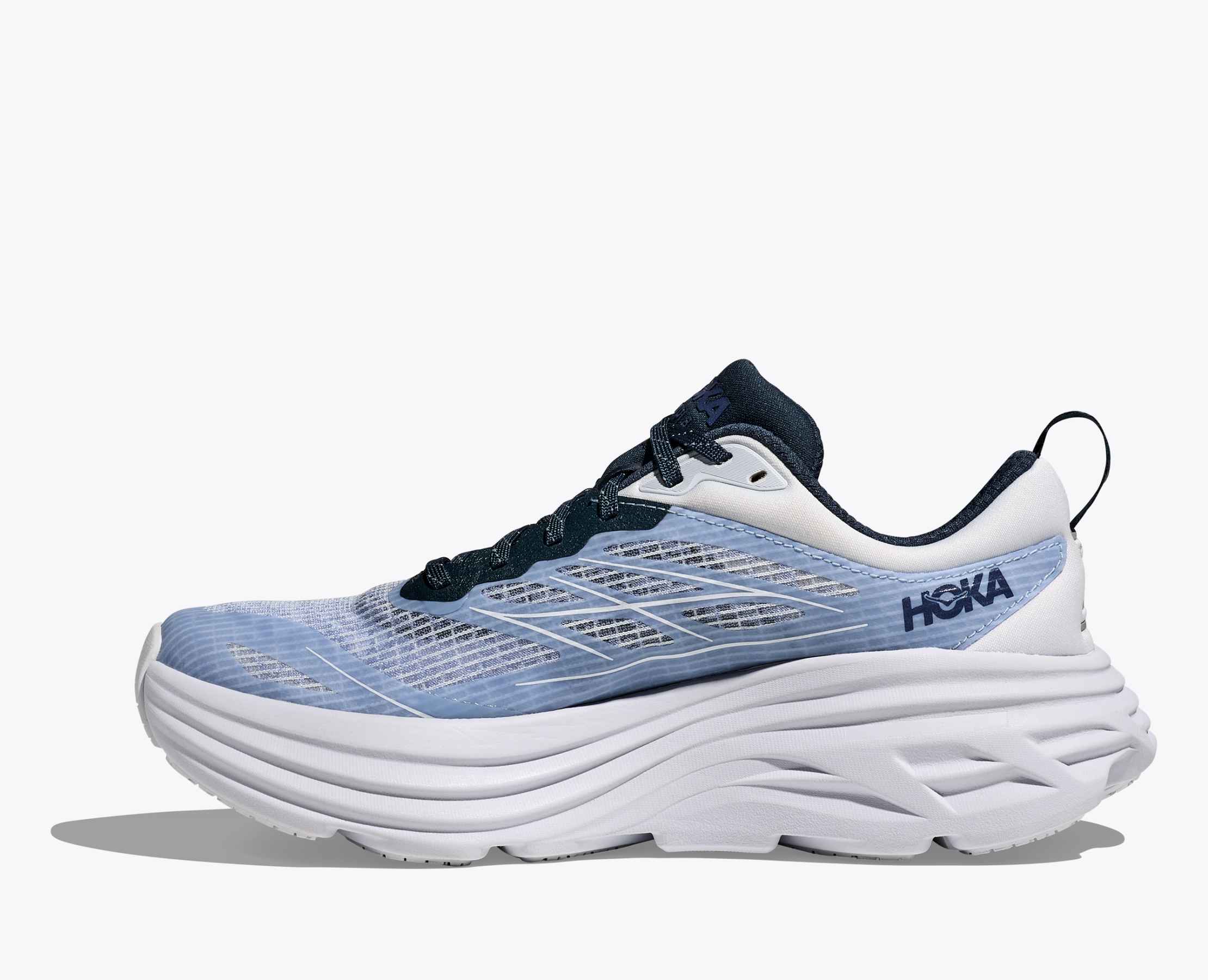 Hoka Stealth/Tech Bondi 8 Caged - Sea Ice / Grape Agate