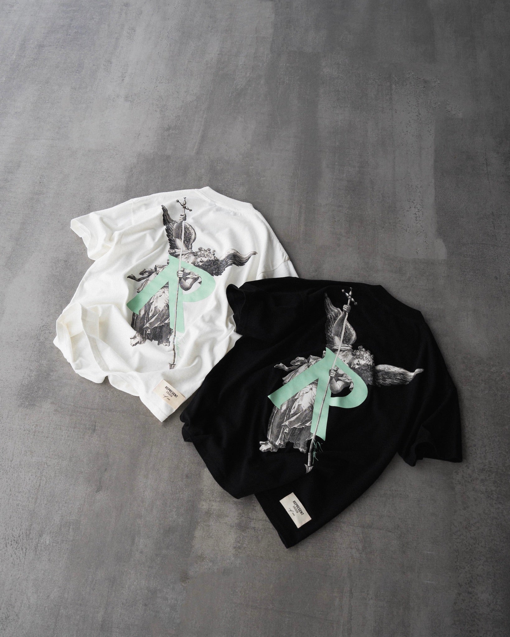 Represent x Exceed Archangel Initial T-Shirt Jet Black 1/300 (Worldwide Exclusive)