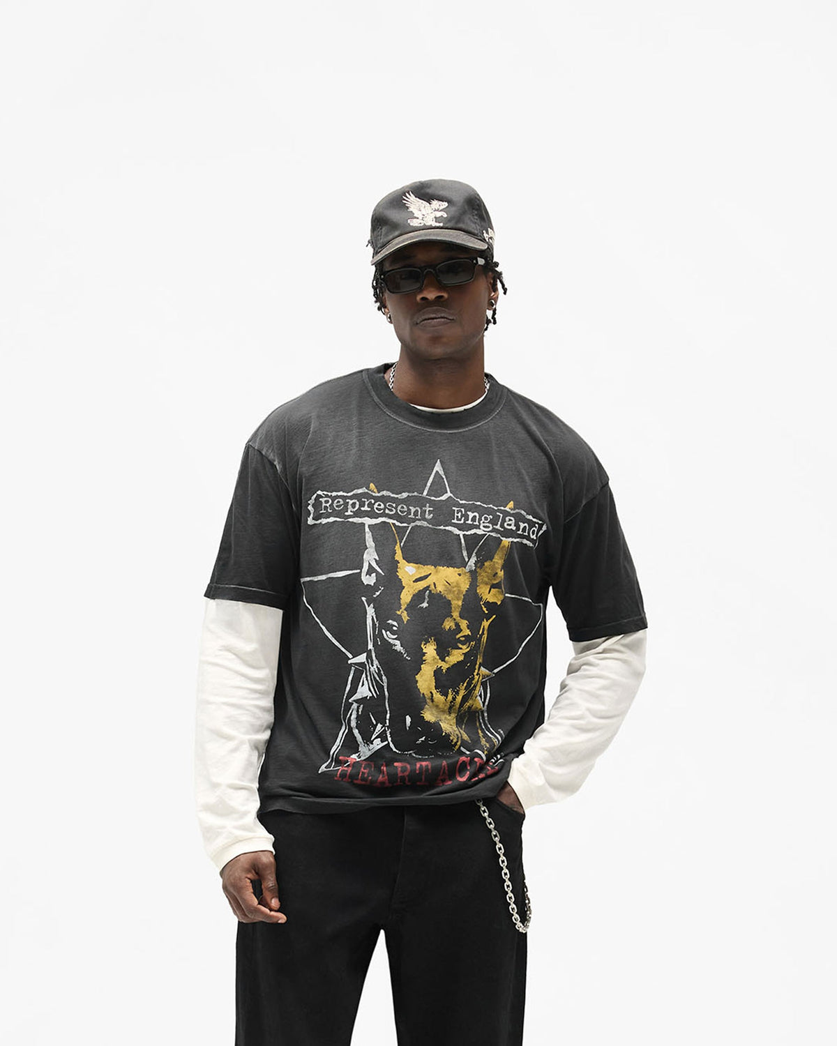 Represent Riot T-Shirt - Washed Black