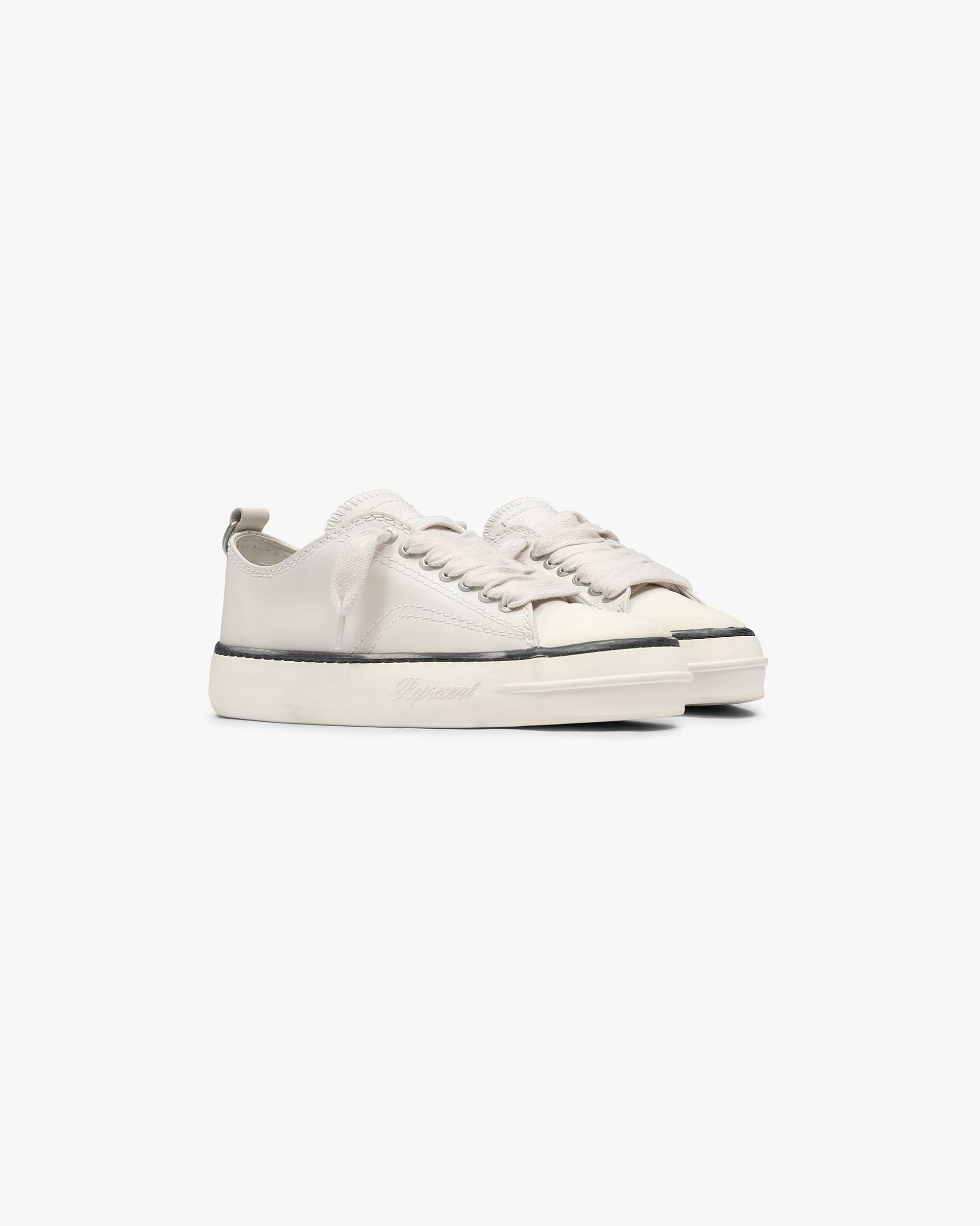 Represent Rep Cap Leather - Flat White