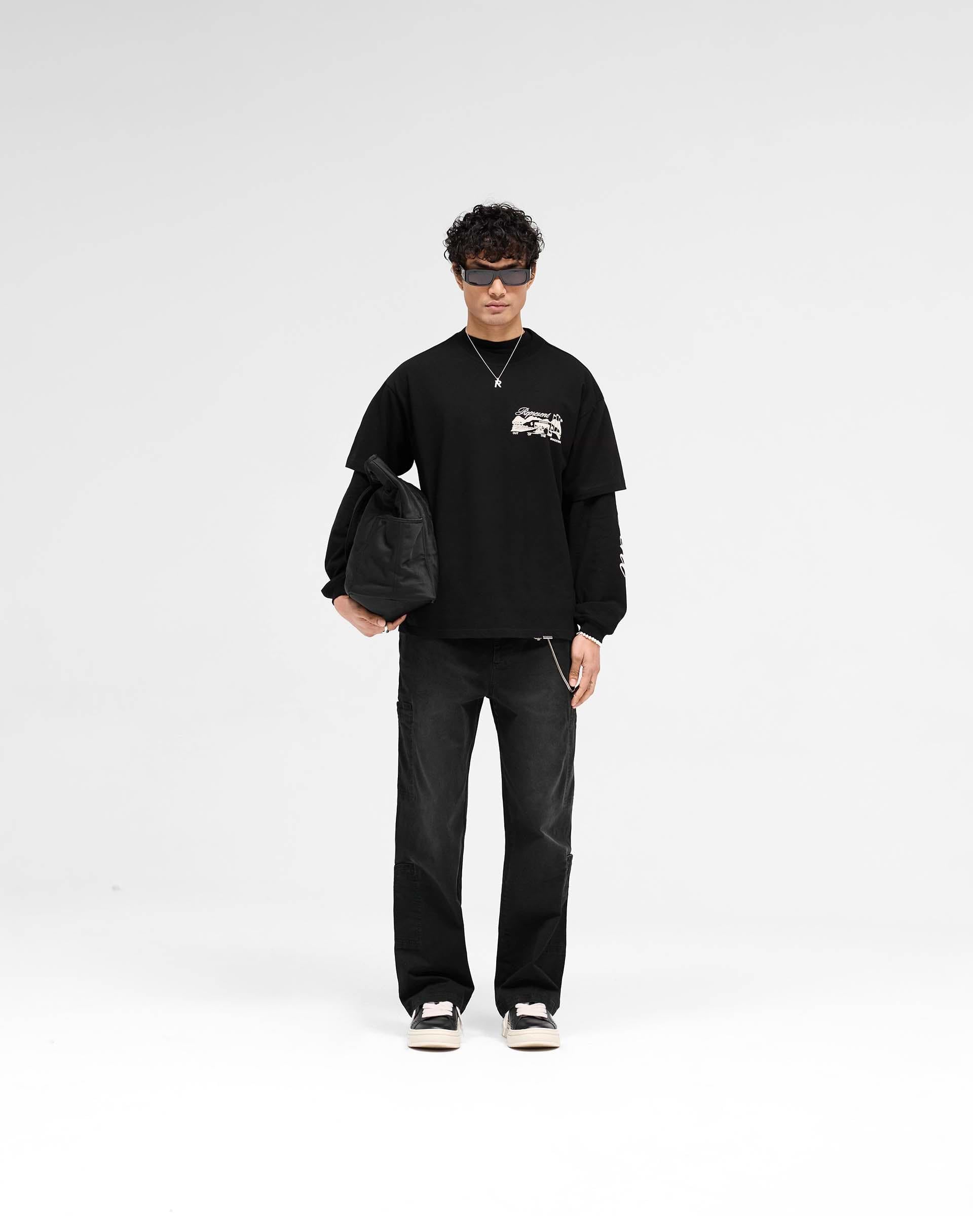 Represent Raceway T-Shirt Jet Black