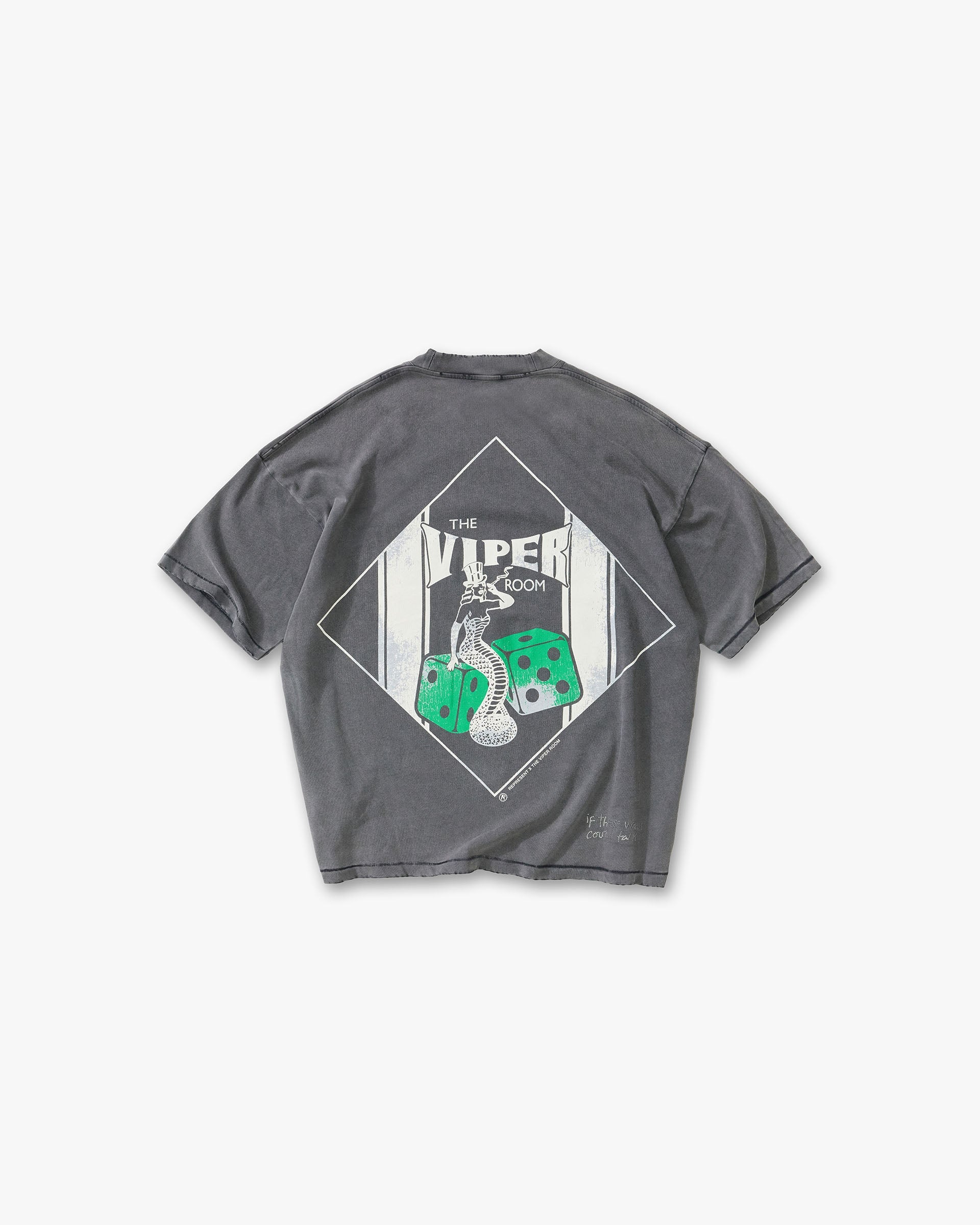 Represent x The Viper Room Dice T-Shirt Vintage Grey