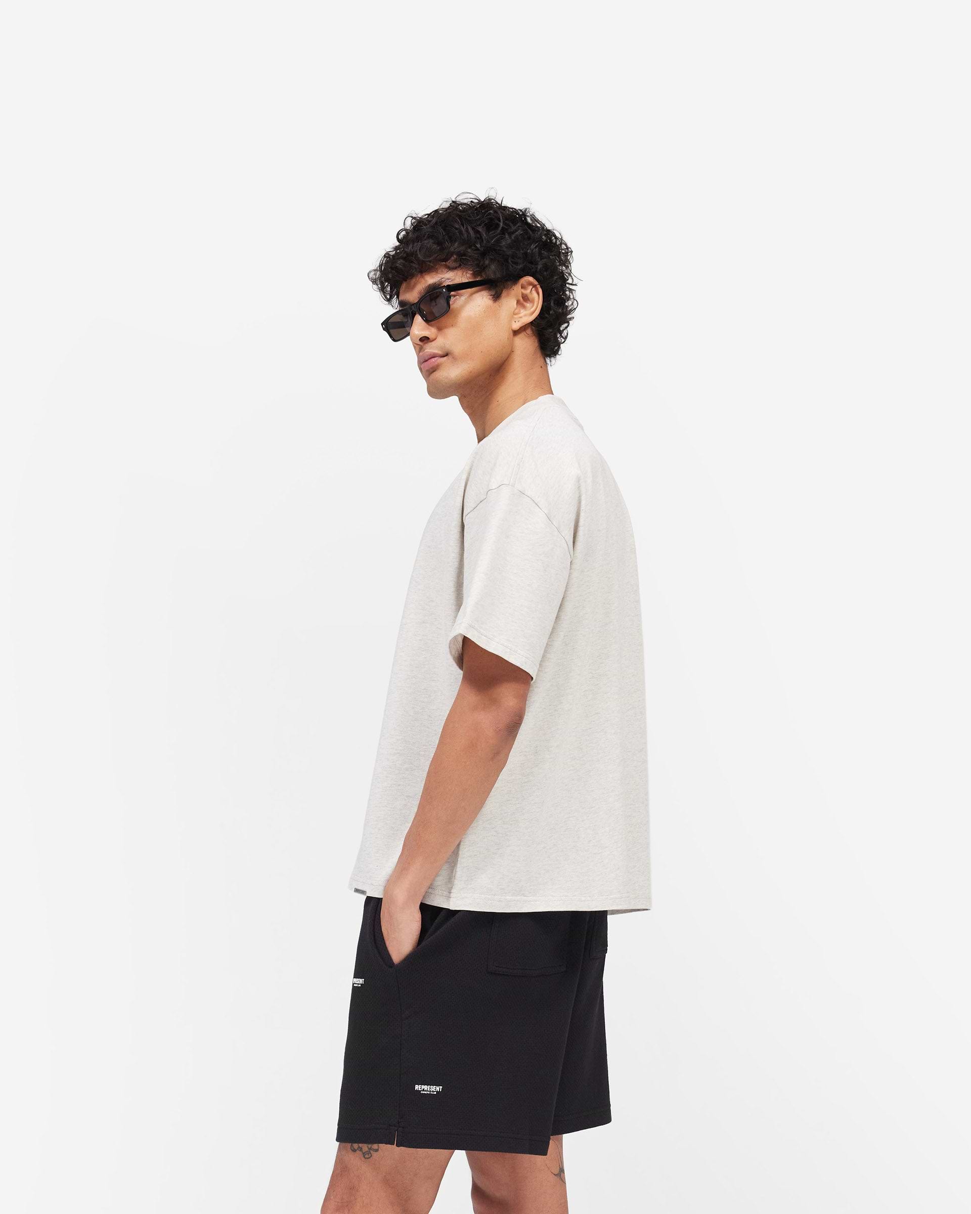 Represent Micro Owners Club T-Shirt Cream Marl