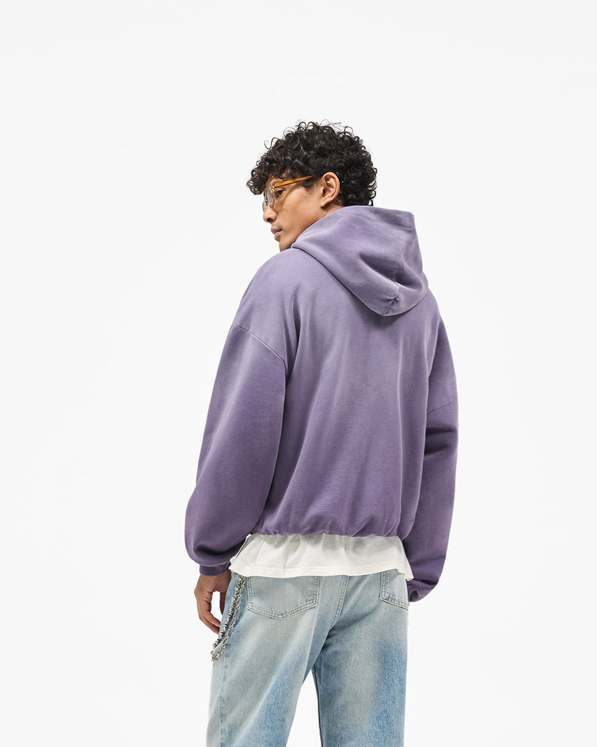 Represent Owners Zip Through Hoodie - Deep Purple