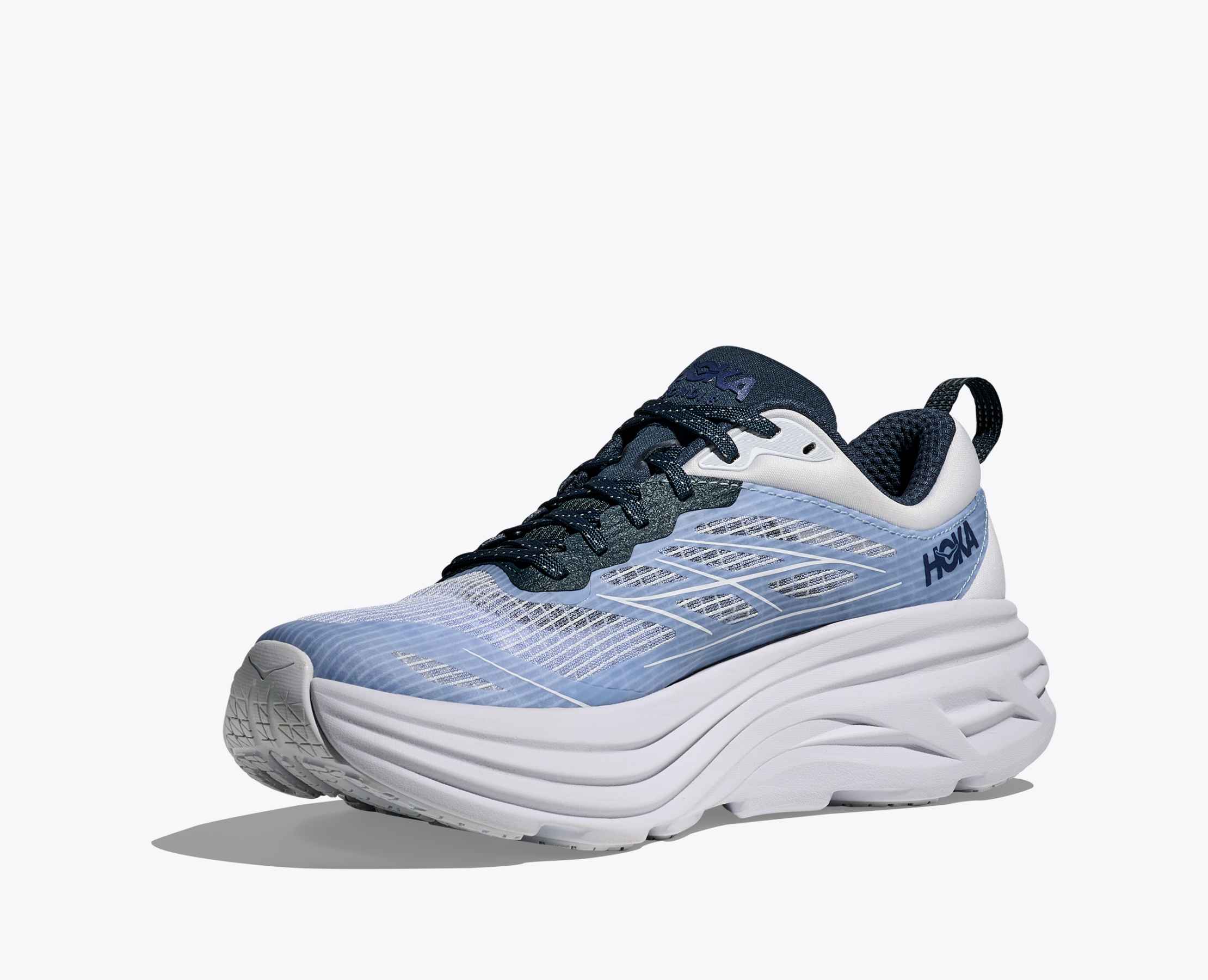 Hoka Stealth/Tech Bondi 8 Caged - Sea Ice / Grape Agate
