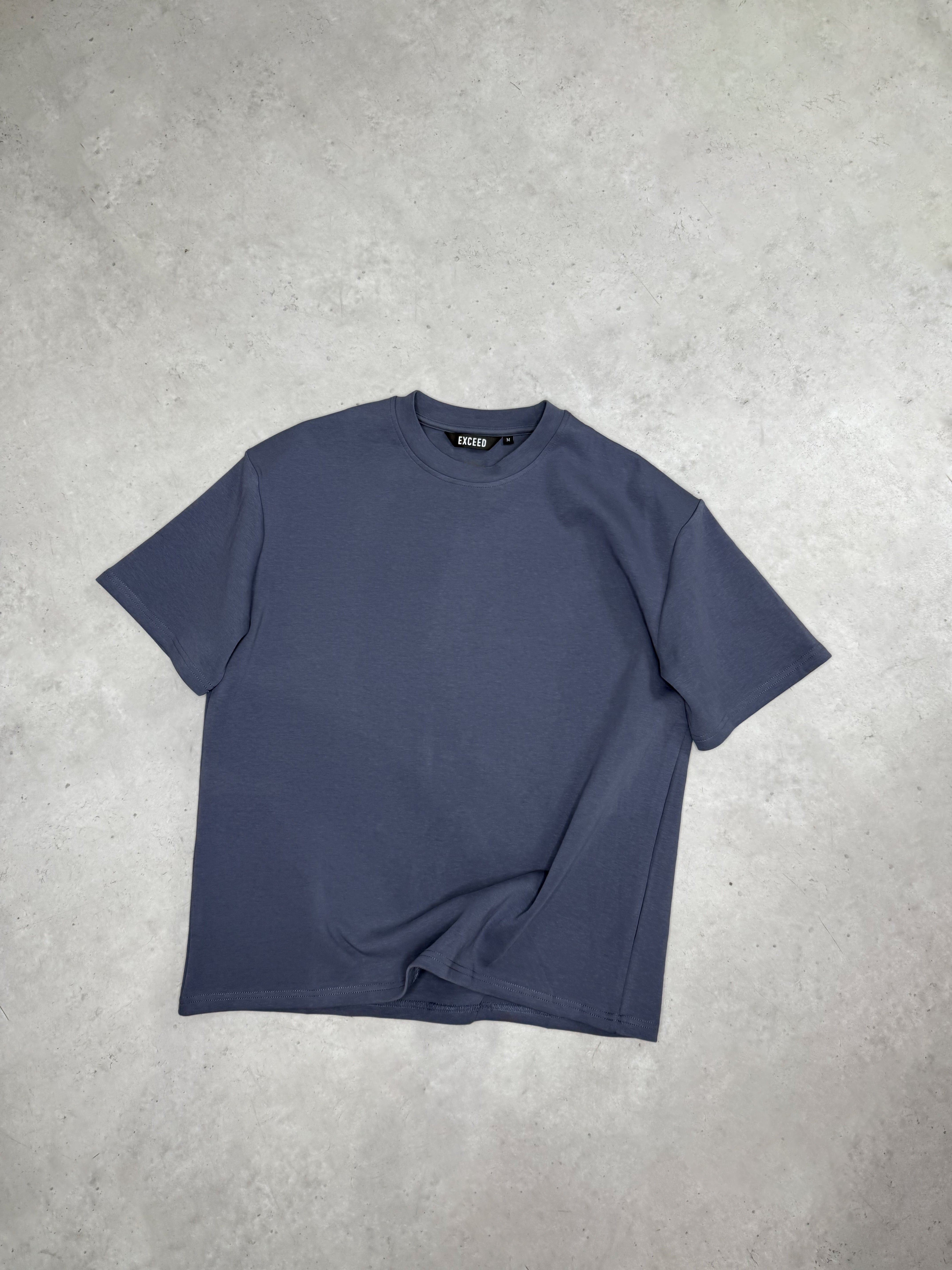 Exceed Luxe Relaxed T-Shirt - Light Navy