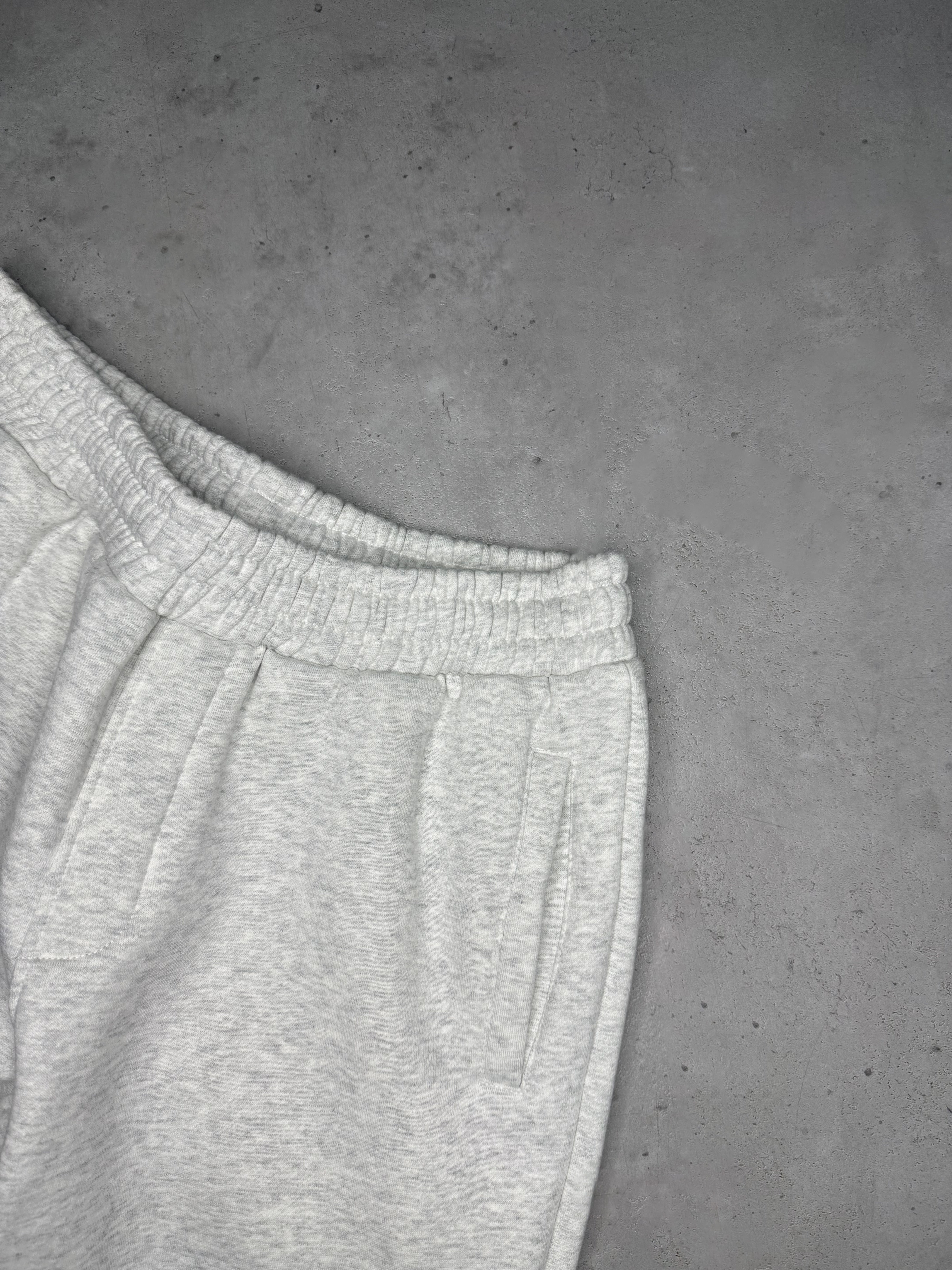 Exceed Light Grey Marl Blank Straight Leg Jogger