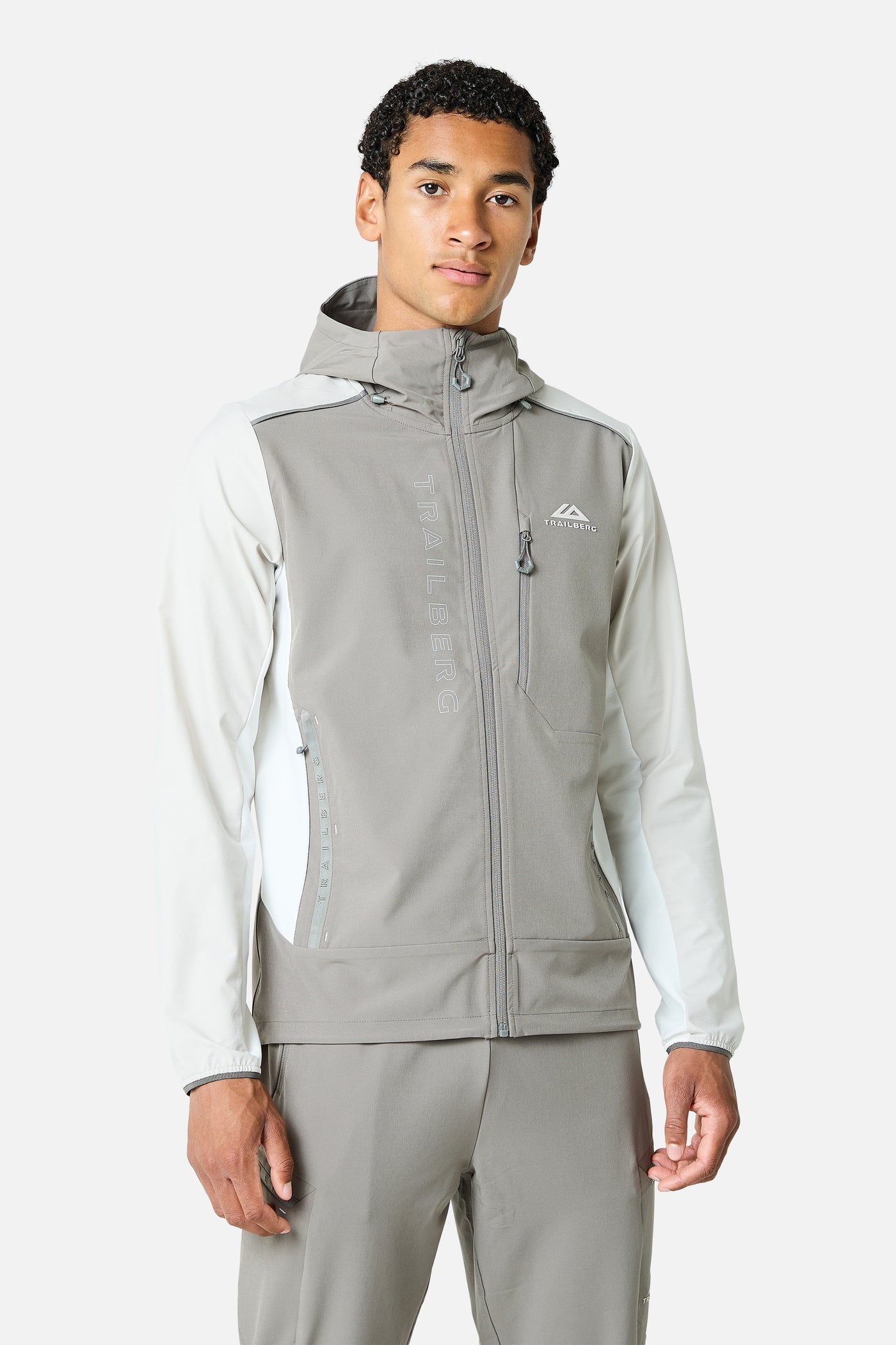 Trailberg Triathlon Ultra Windbreaker - Mocha/Pebblestone/Frosted Ridge