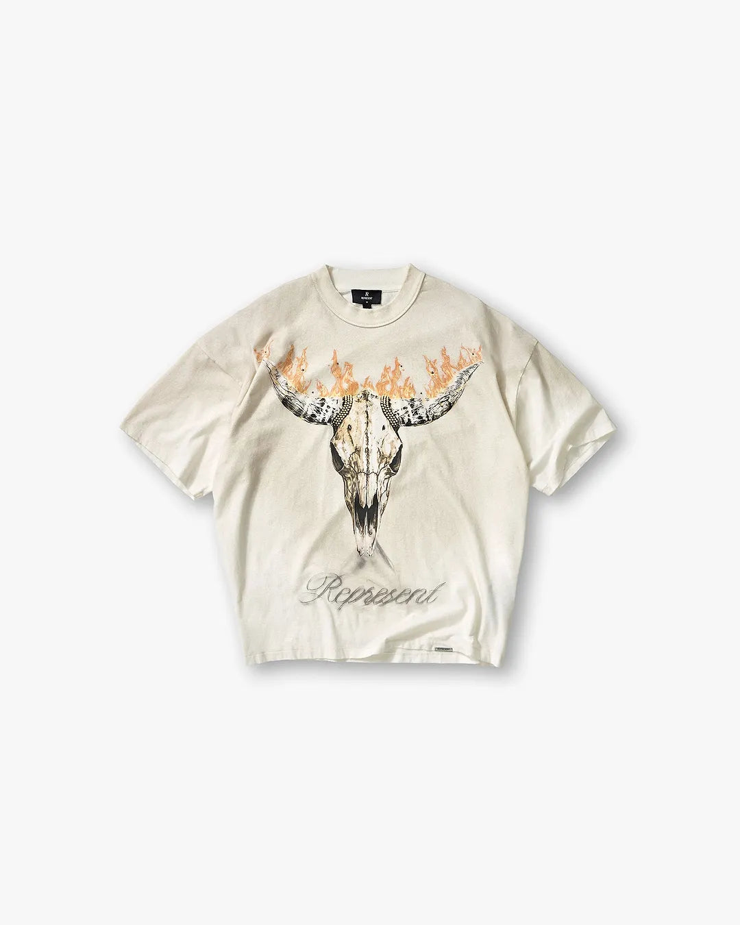 Represent British Cowboys T-Shirt Washed Ecru