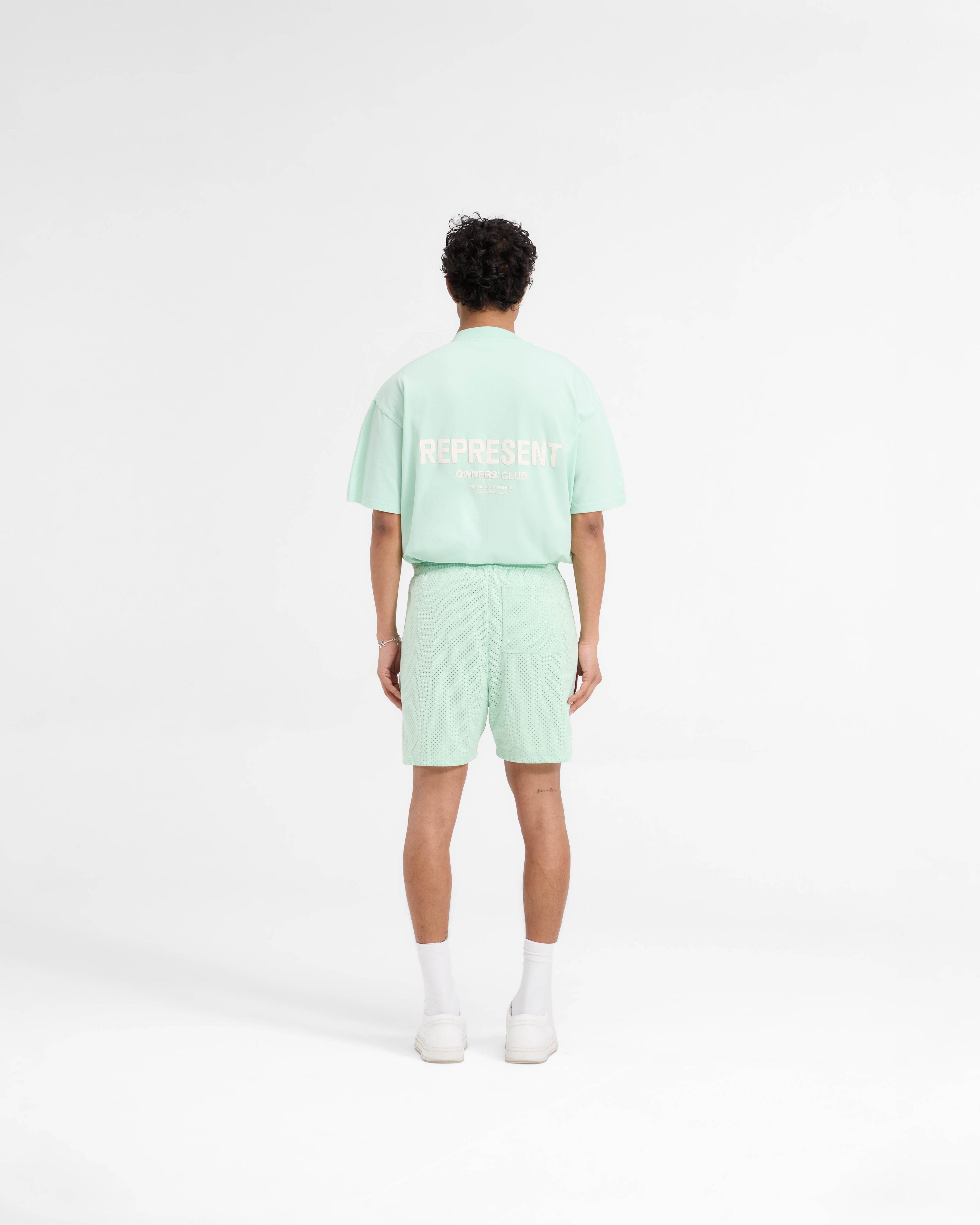 Represent Owners Club Mesh Shorts Pistachio - Exceed Exclusive