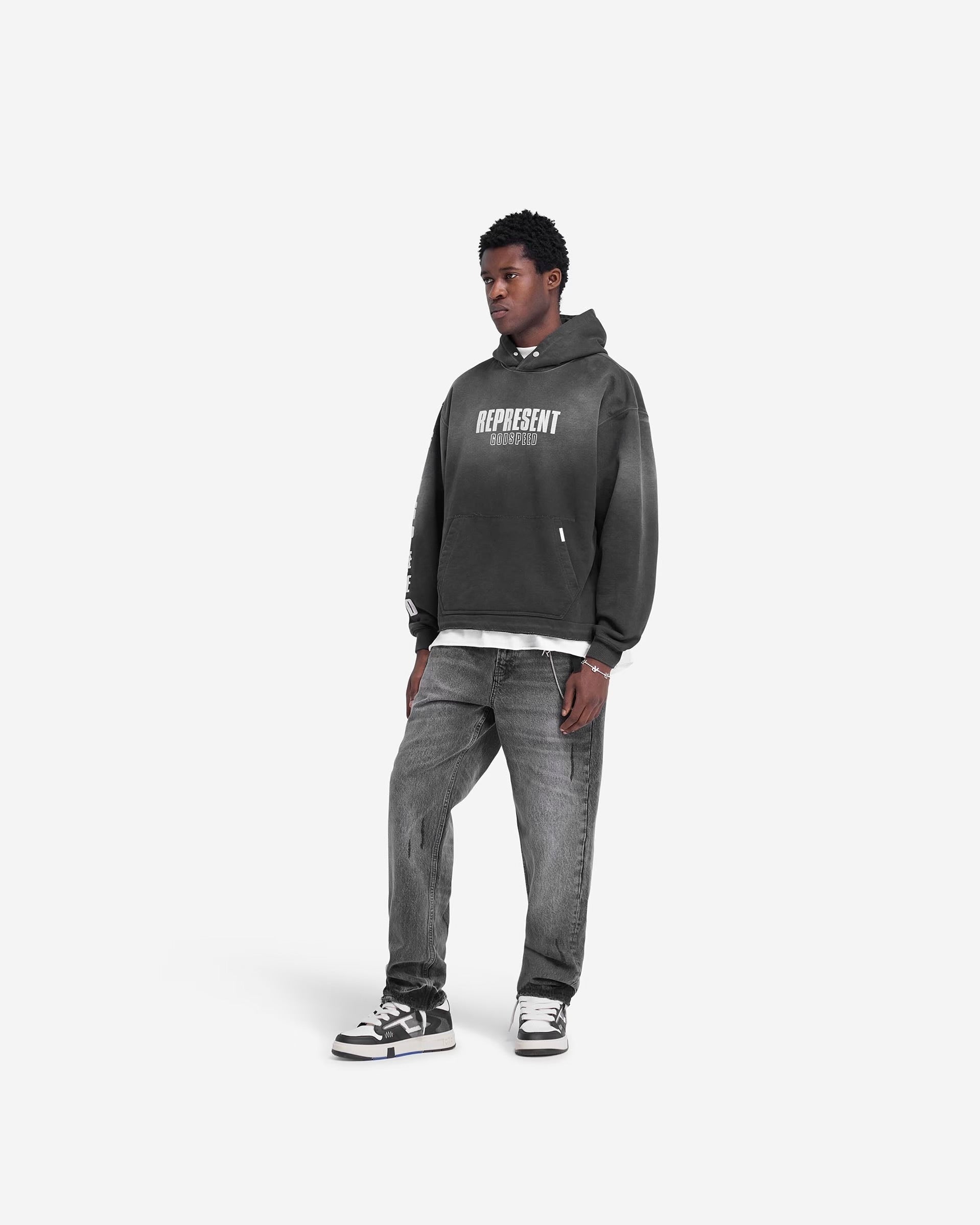 Represent Godspeed Aged Black Hoodie