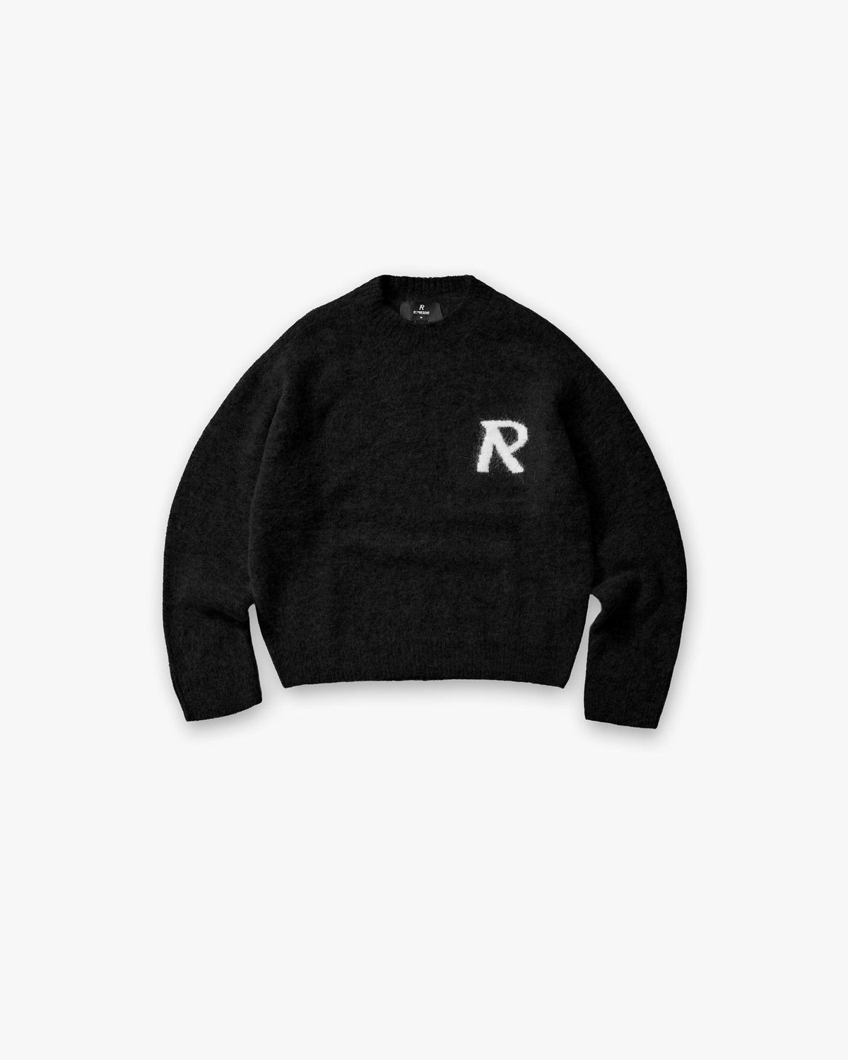 Represent Logo Knit Sweater - Jet Black