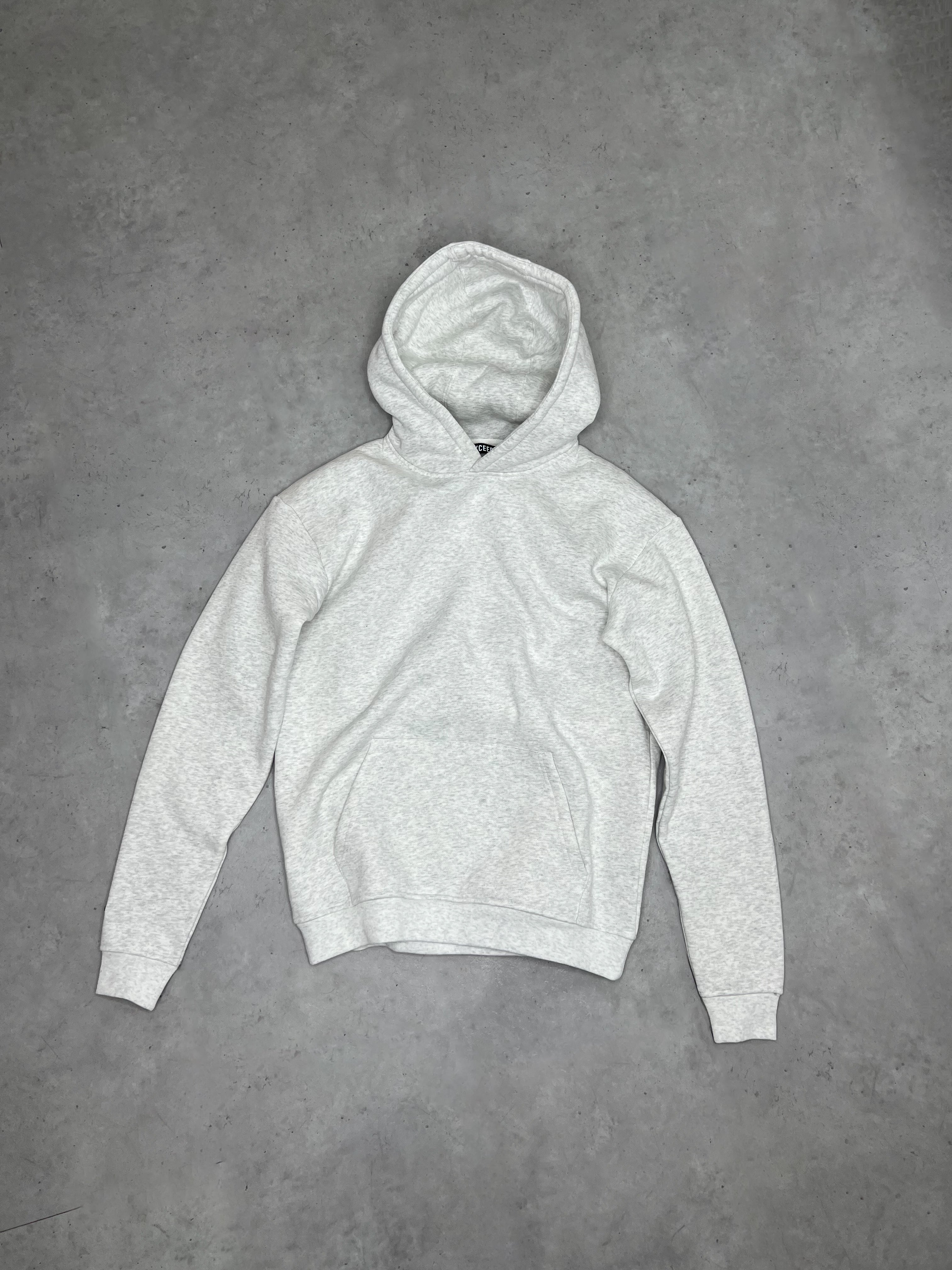 Exceed Blanks Light Grey Marl Relaxed Hoodie