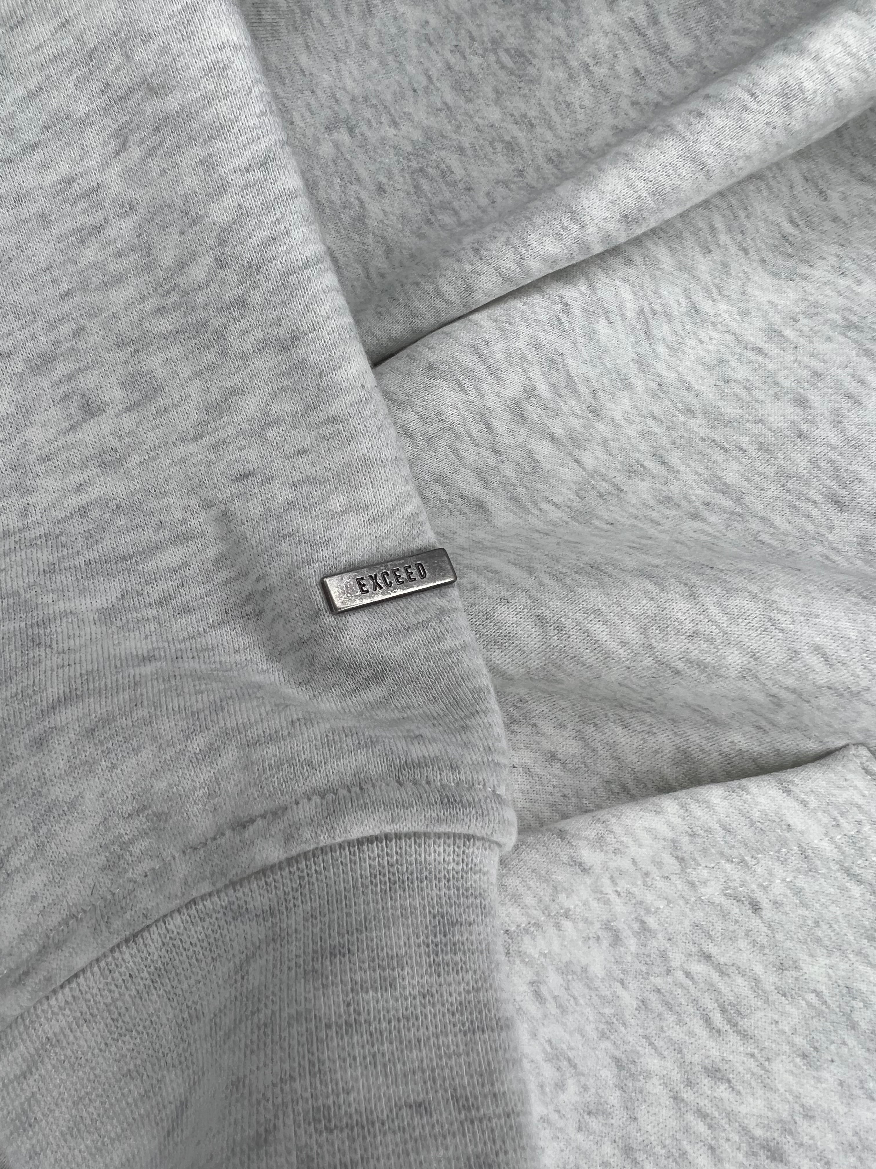 Exceed Blanks Light Grey Marl Relaxed Hoodie