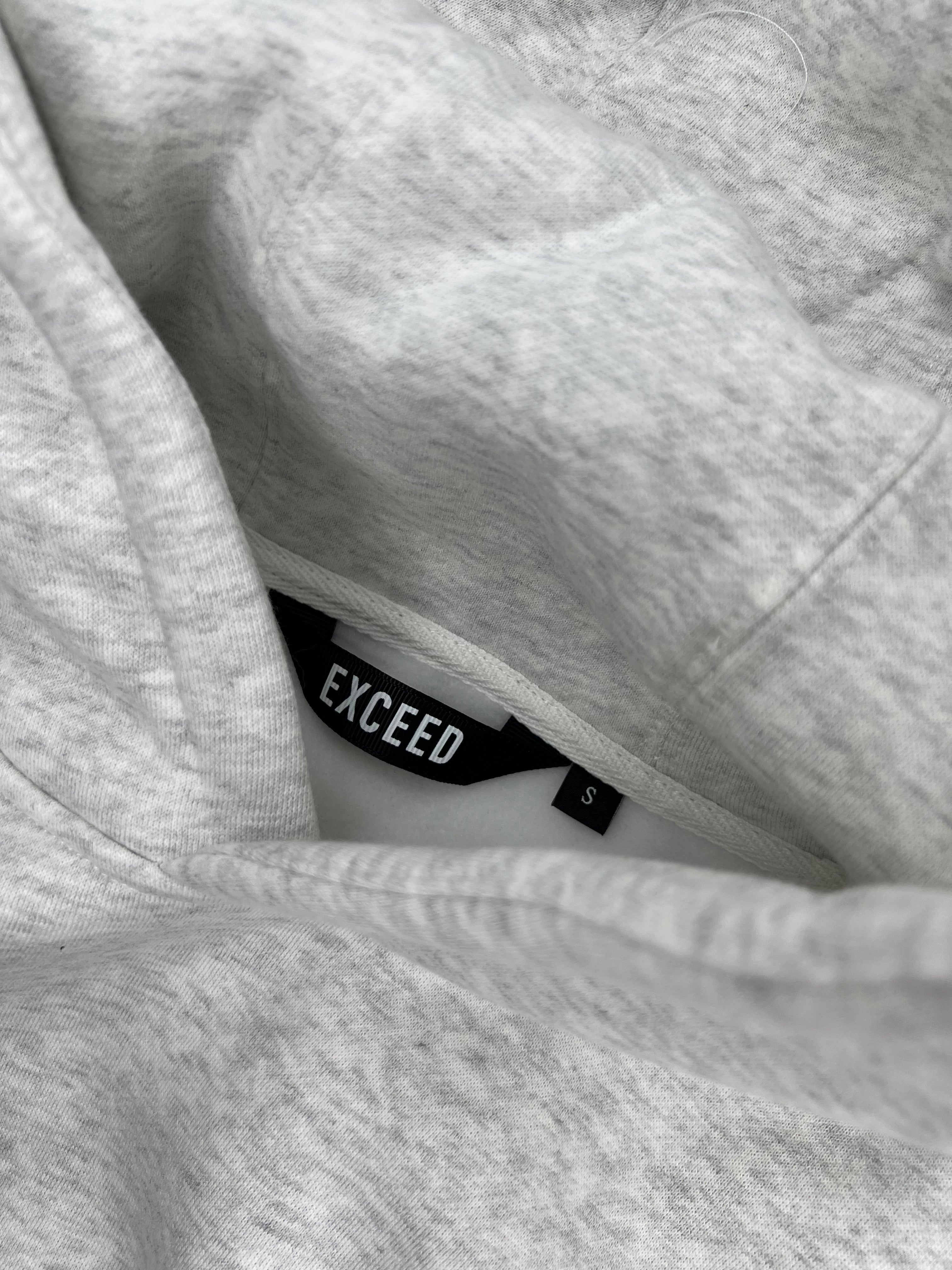Exceed Blanks Light Grey Marl Relaxed Hoodie