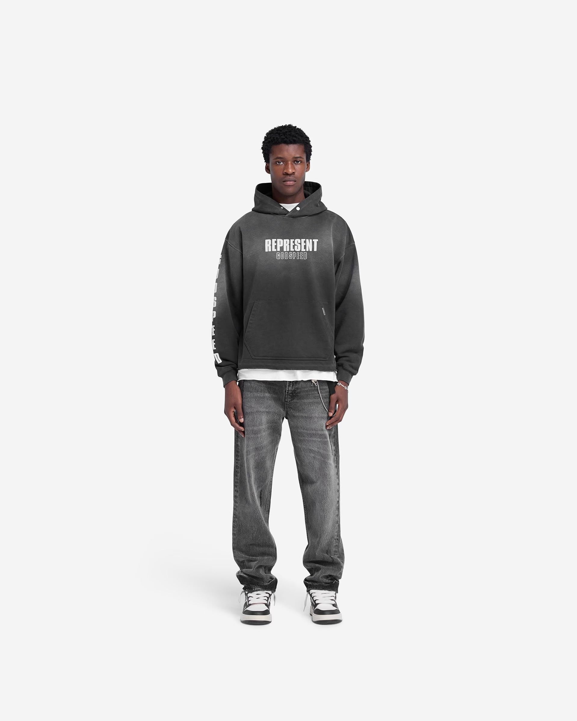 Represent Godspeed Aged Black Hoodie