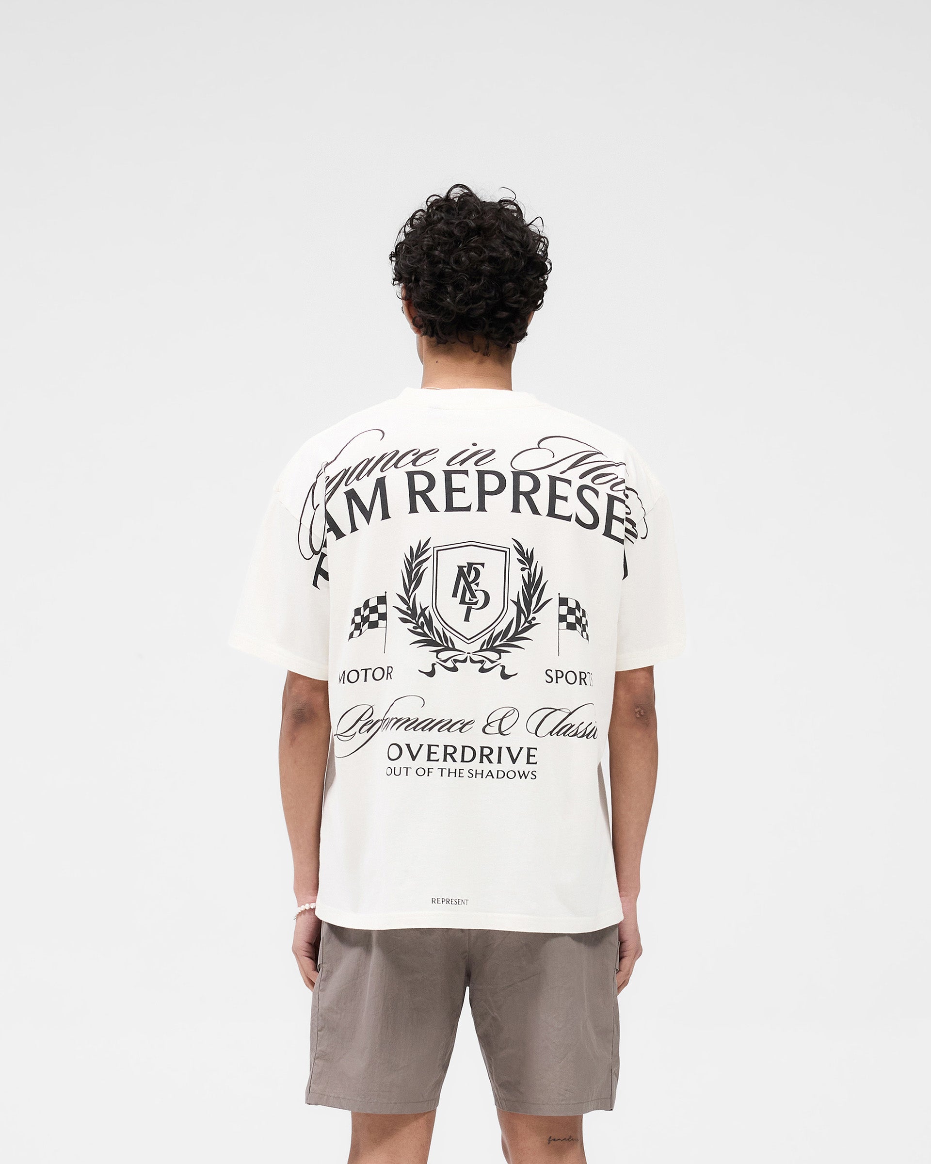 Represent Crest T-Shirt Flat White