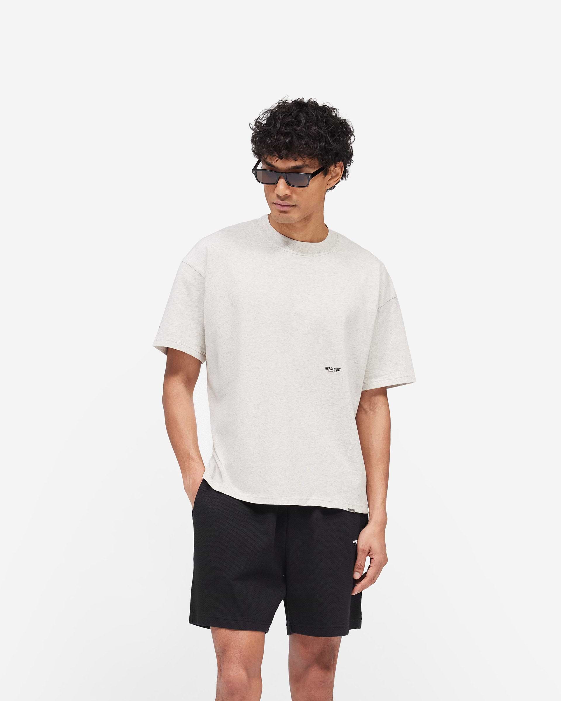 Represent Micro Owners Club T-Shirt Cream Marl